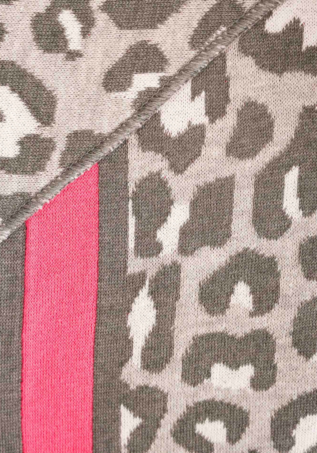 Zwillingsherz Modetuch »Dreieckstuch BW "Leo Rand"«, Leo mit pinker Lante