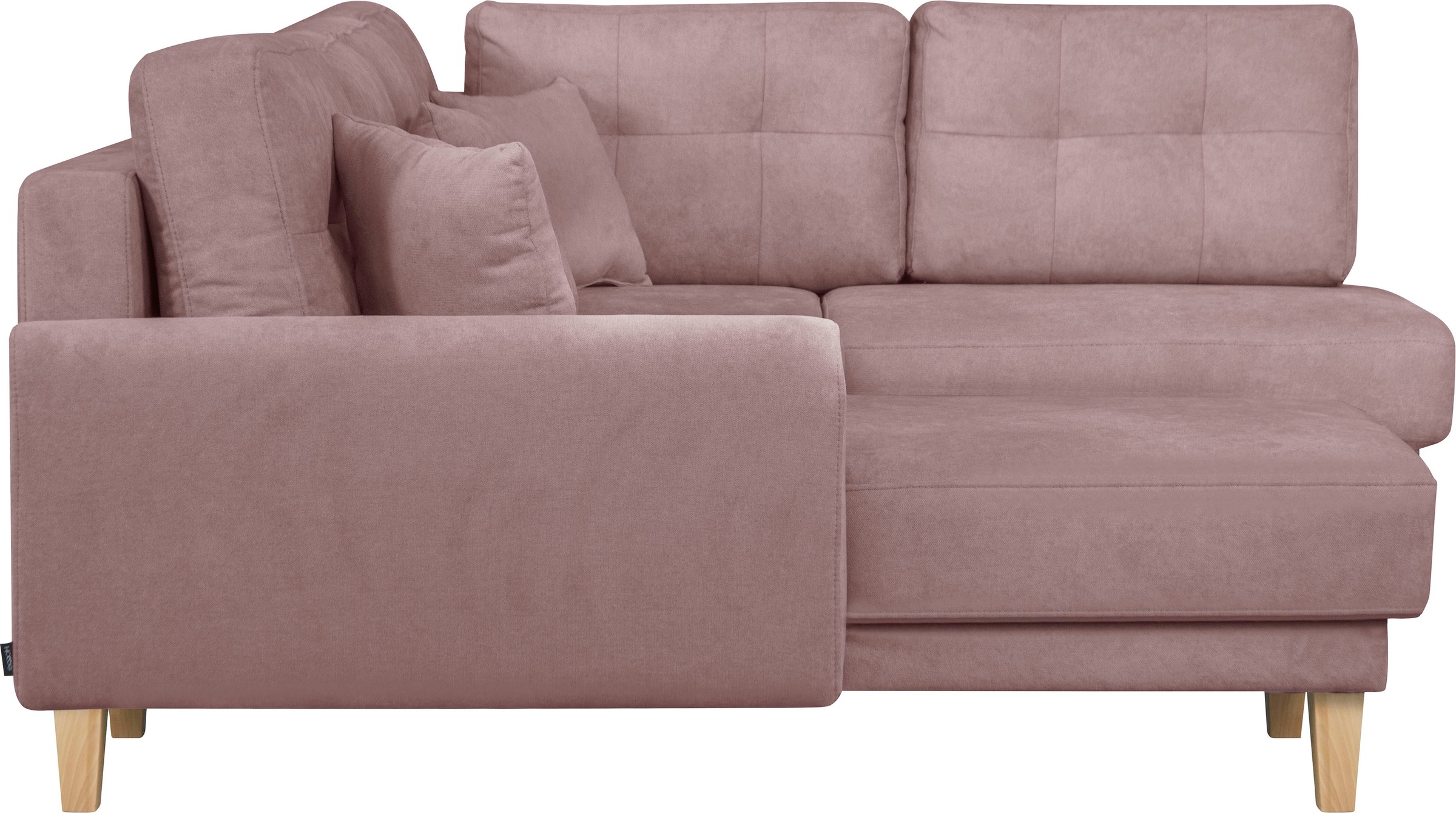 Home affaire Wohnlandschaft »TRIPLO U-Form wahlweise mit Schlaffunktion, B/T/H: 310/192/90 cm«, Schlafsofa, auch mit Bettkasten, Steppung im Rückenkissen