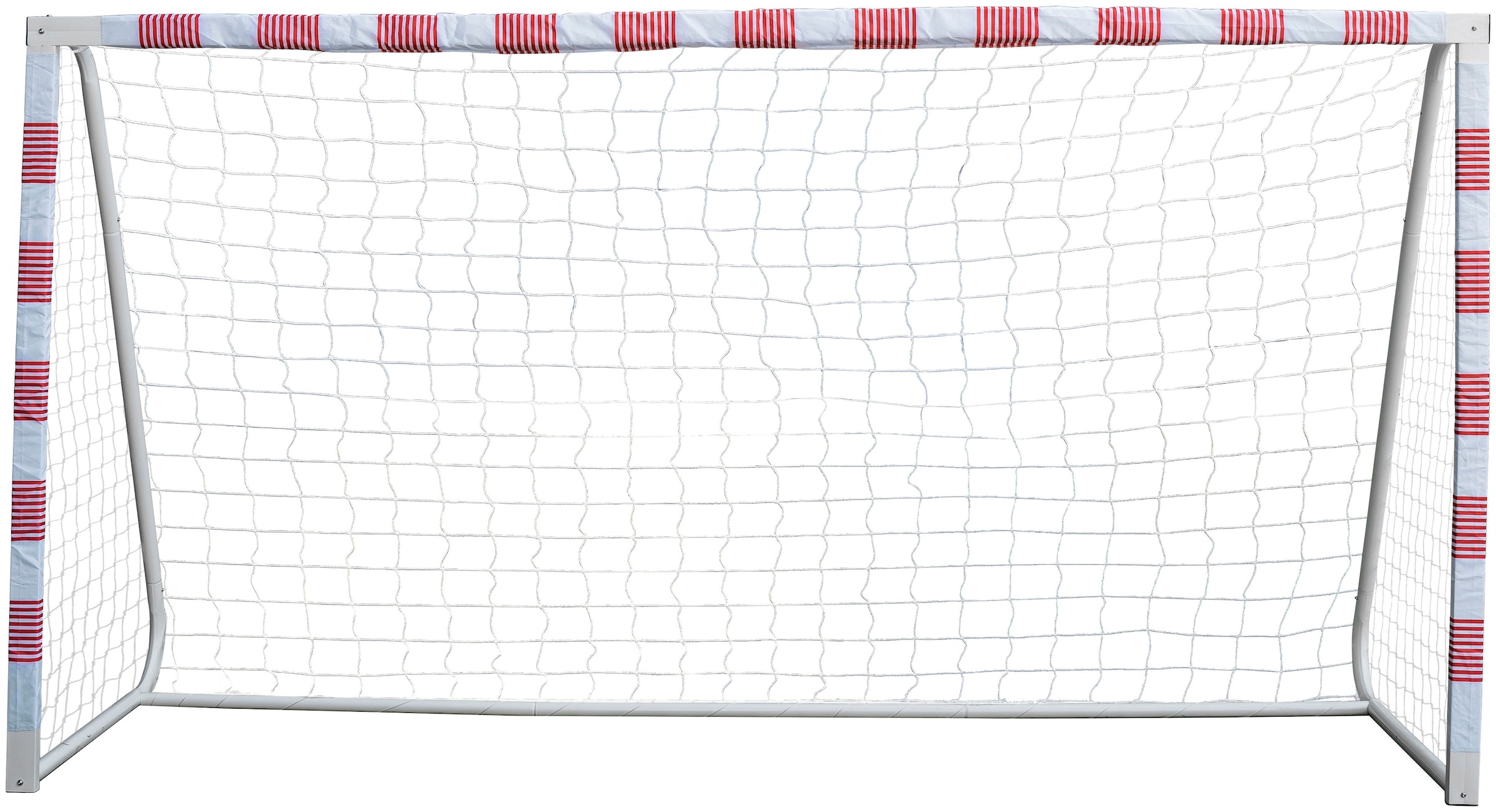 Fußballtor „Volley L“, Ron-Robert Zieler Edition, 300x160x90, rot/weiß Rot, Weiß 1 St. Stahl-Polyester B/H/L: 300 cm x 160 cm x 90 cm – 1 St. Stahl-Polyester