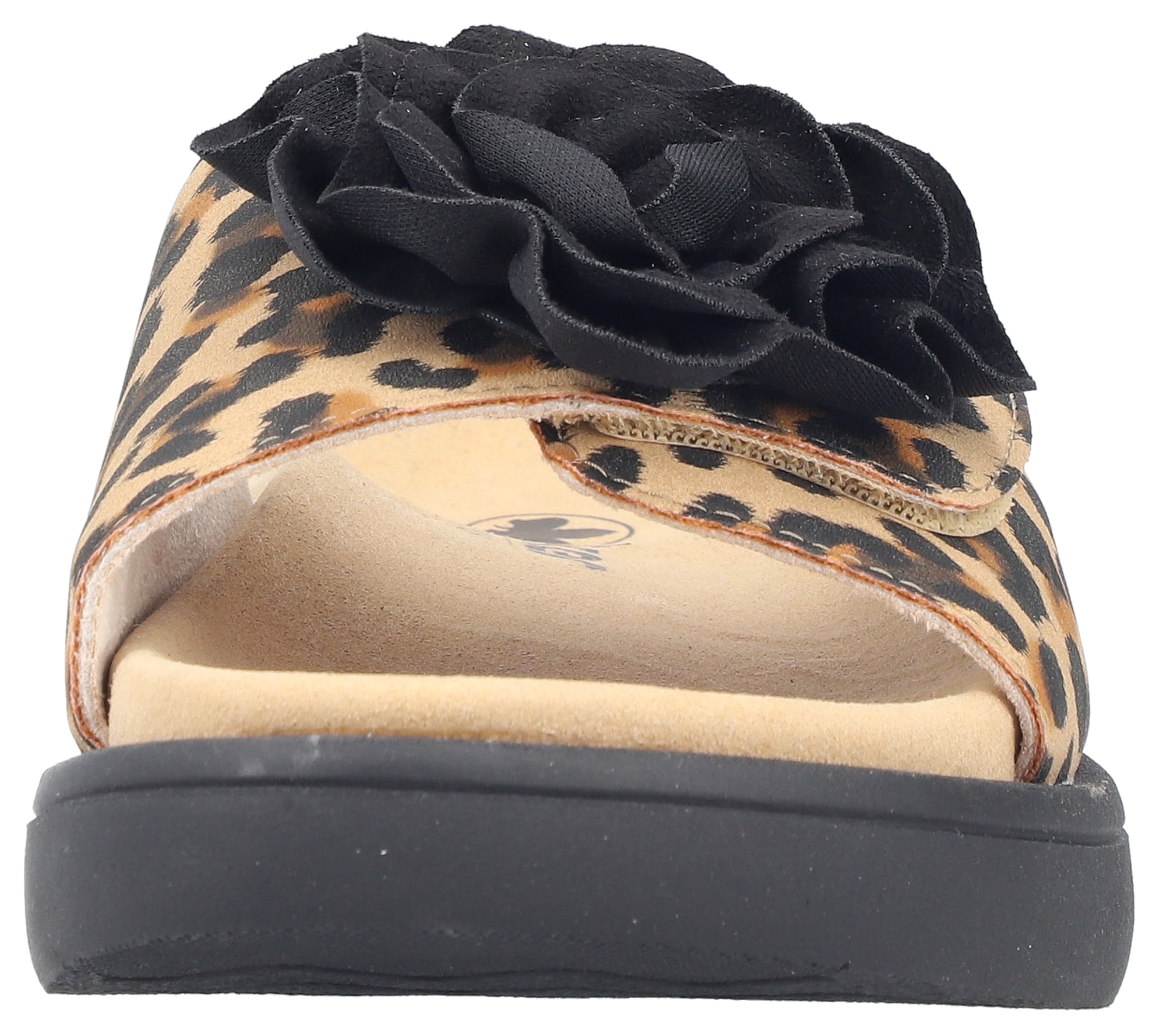 Rieker Pantolette  Sommerschuh, Hausschuh, Strandschuh mit bequemem Fußbett