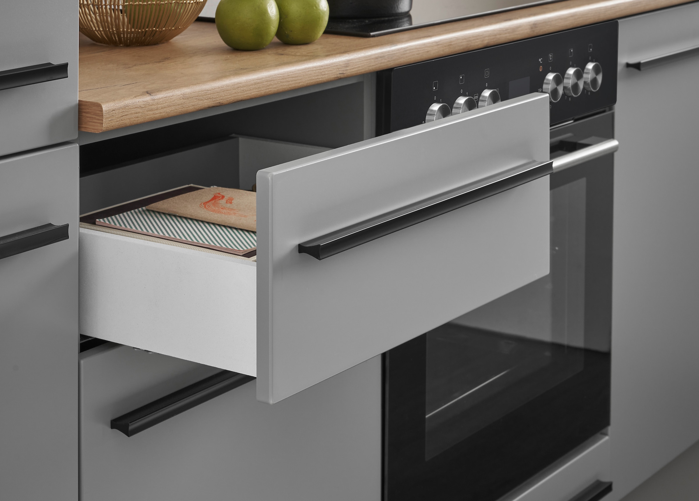 BASIC by Balculina Winkelküche »Denver, Küche BxHxT 280/115 x 211 x 60«, Breite 280 cm, wahlweise mit E-Geräten und Induktion