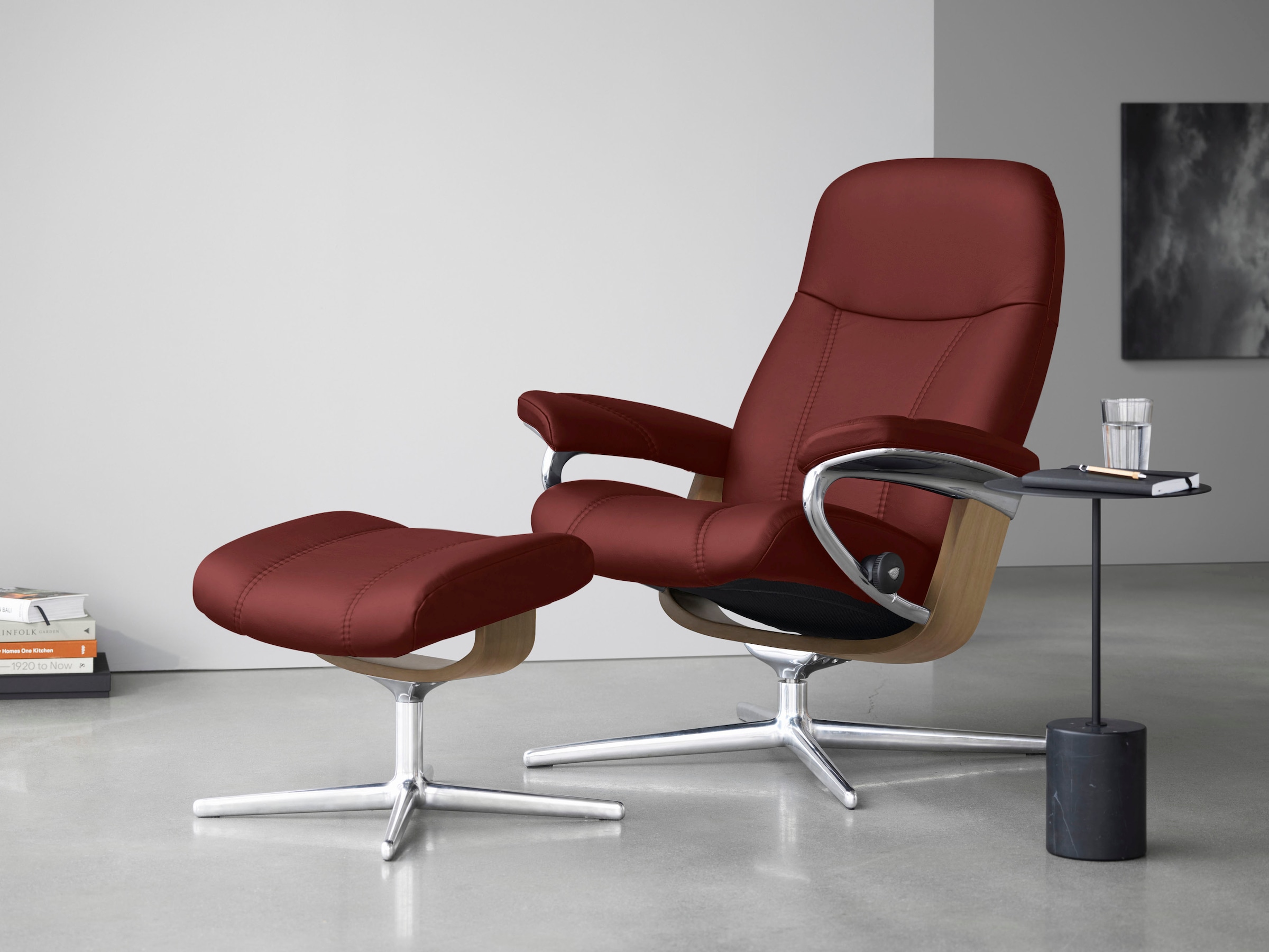 Stressless® Relaxsessel »Consul« Set, Relaxsessel mit Hocker, mit Hocker, m günstig online kaufen