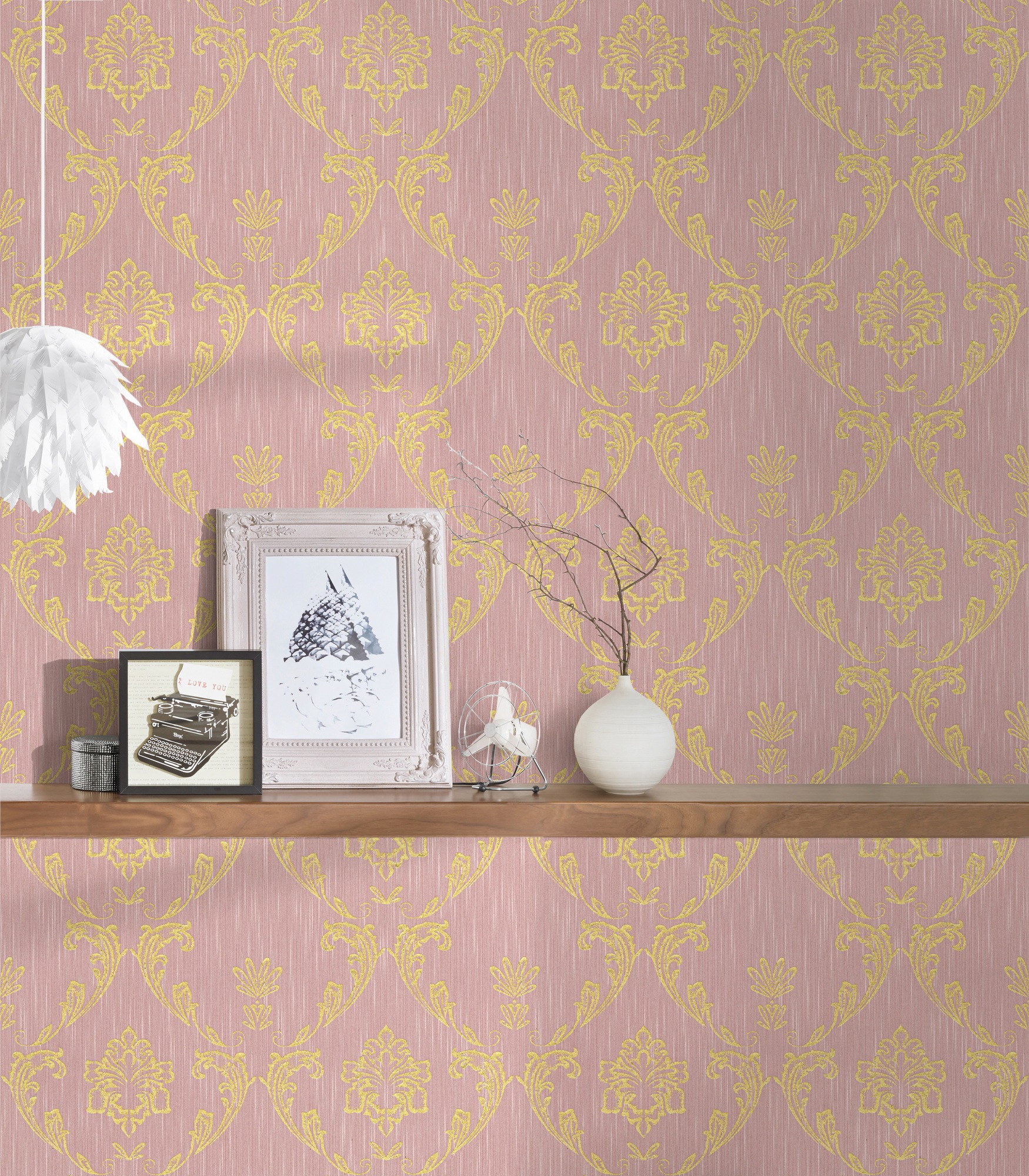Architects Paper Textiltapete »Metallic Silk«, Barock-matt-glänzend, Ornament Tapete Barock Tapeten Wohnzimmer Schlafzimmer Küche Flur Büro
