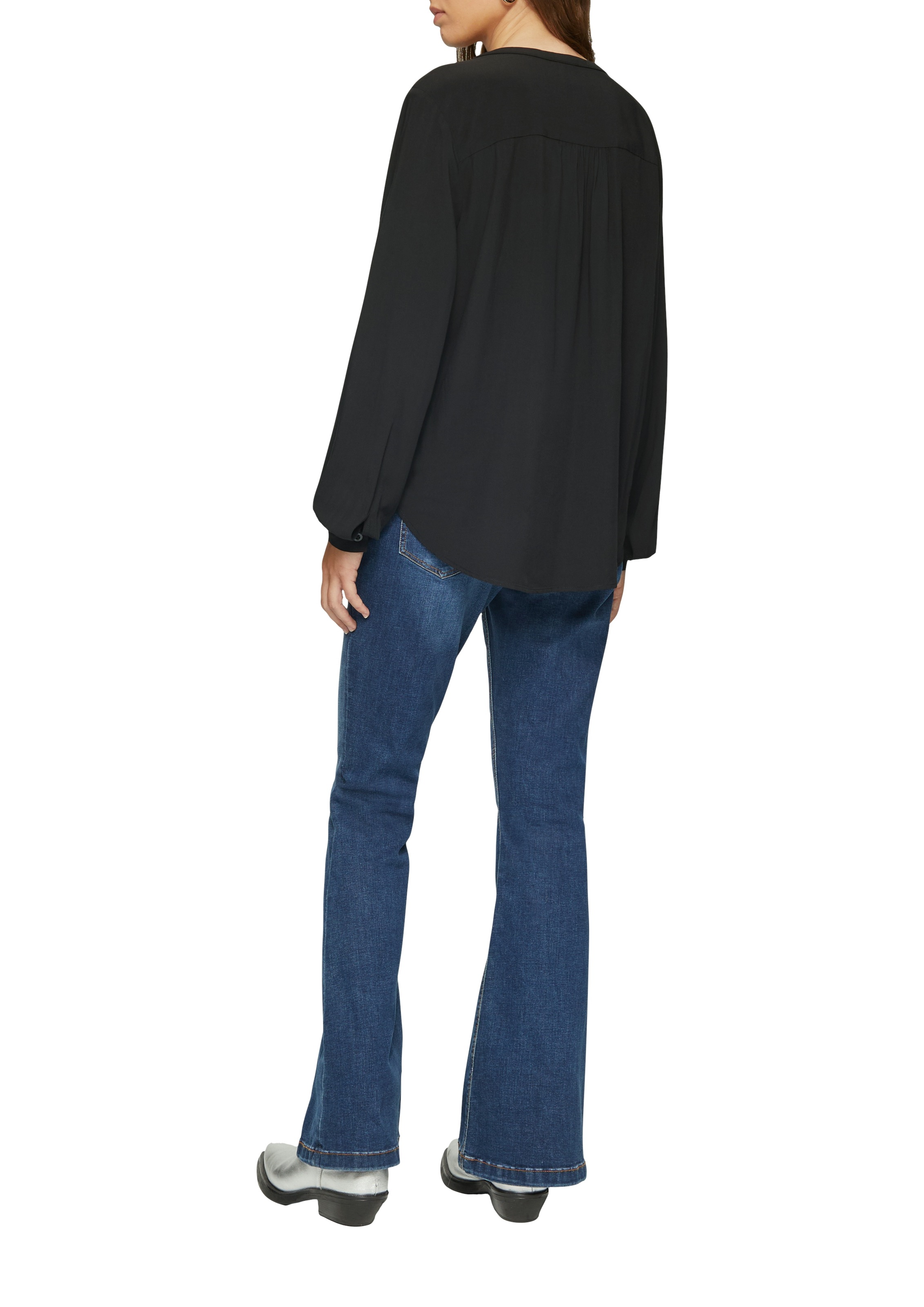 QS Langarmbluse mit Manschetten