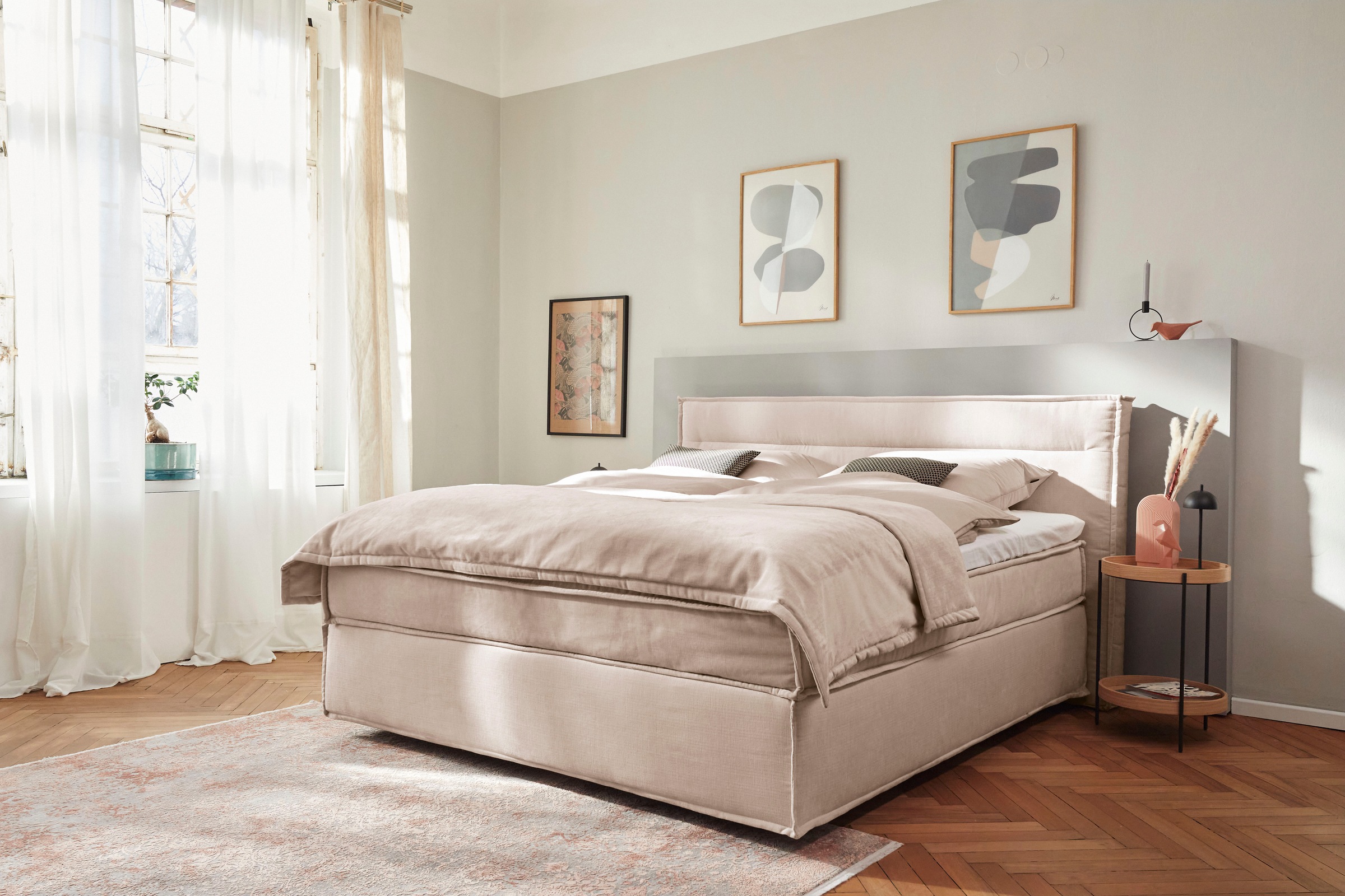 Musterring Boxspringbett »JustB! SC100«, schwebende Optik, inklusive Topper, verschiedene Farben, 180 x 200 cm