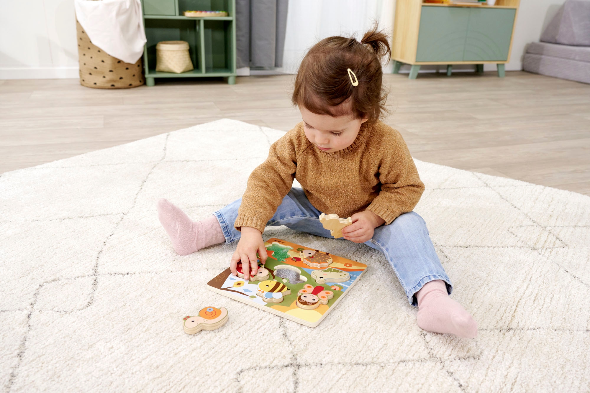 Eichhorn Steckpuzzle »Fühlpuzzle mit Stoff«, FSC® - schützt Wald - weltweit