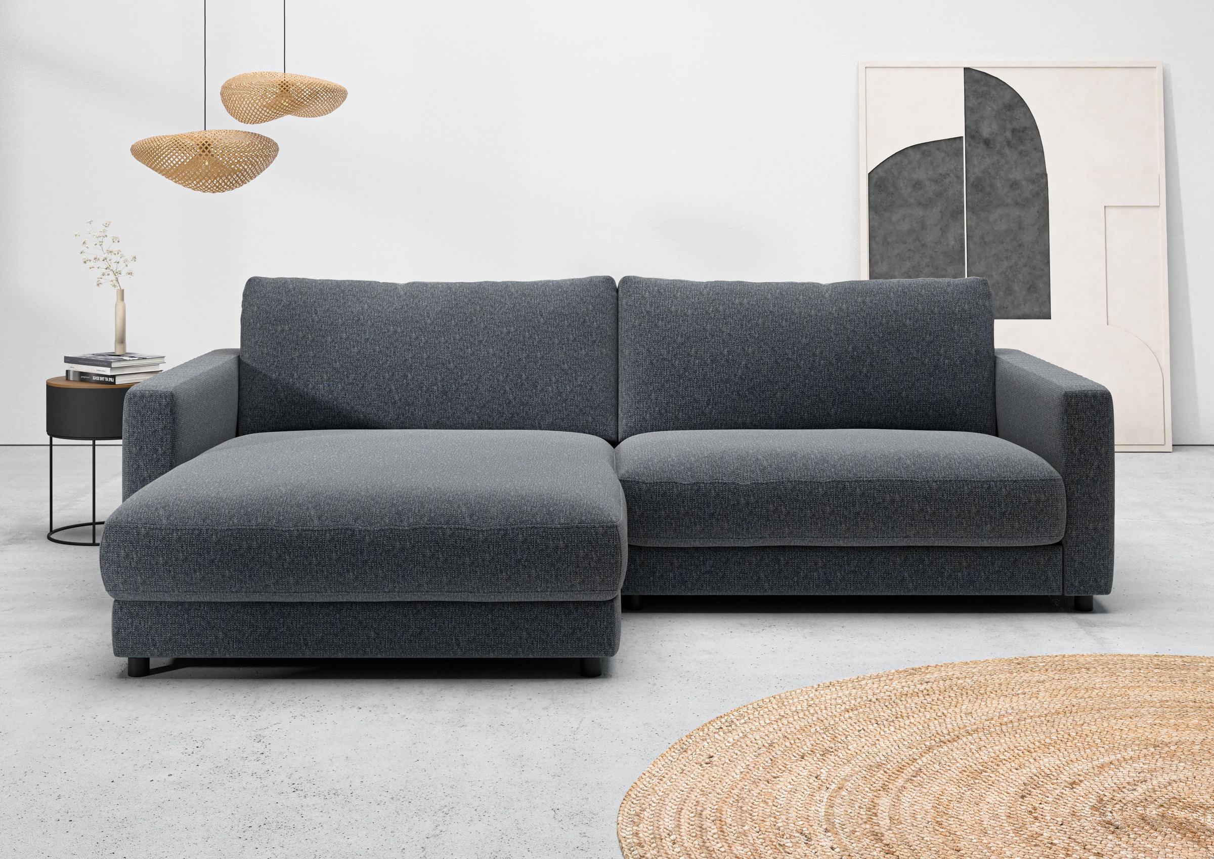 Home affaire Ecksofa »Ecksofa Jiro, L-Form, große Sitztiefe, Breite 265 cm« günstig online kaufen