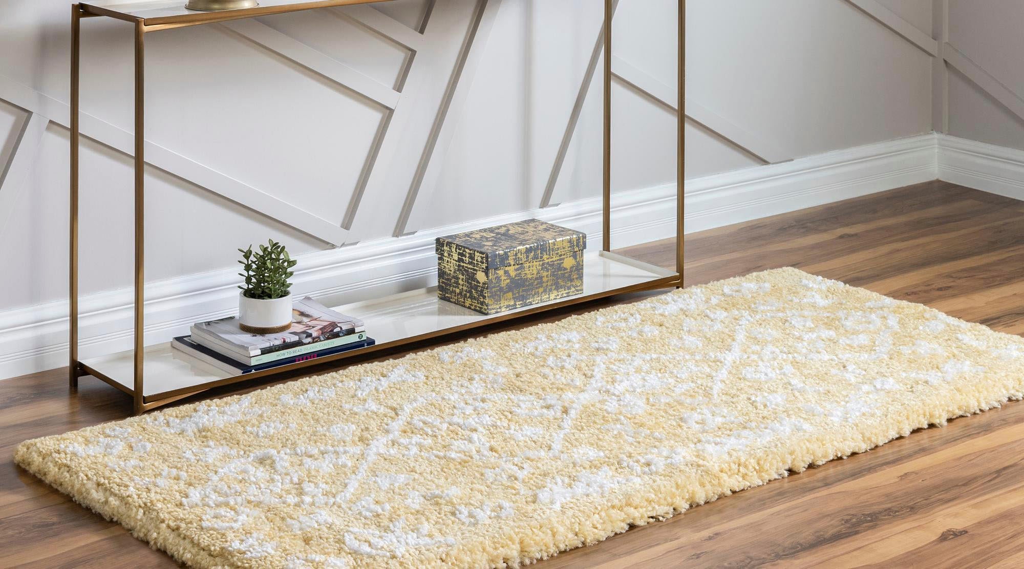 Myflair Möbel & Accessoires Hochflor-Läufer »Temara Shag Lagerräumung«, rechteckig, 51 mm Höhe, Teppich-Läufer, gewebt, Scandi Design, ideal im Flur & Schlafzimmer