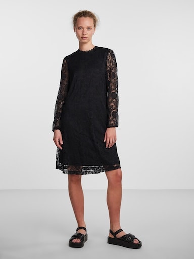 pieces Spitzenkleid »PCOLLINE LS LACE DRESS NOOS BC«