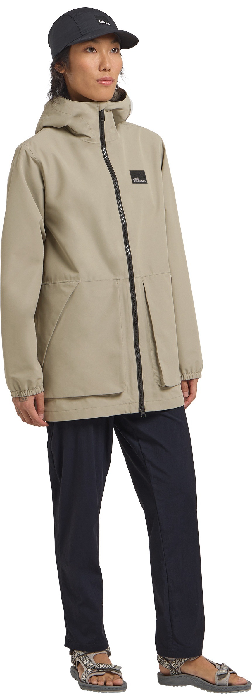 Jack Wolfskin Funktionsparka »TERRAVIEW 2L PARKA W«, mit Kapuze