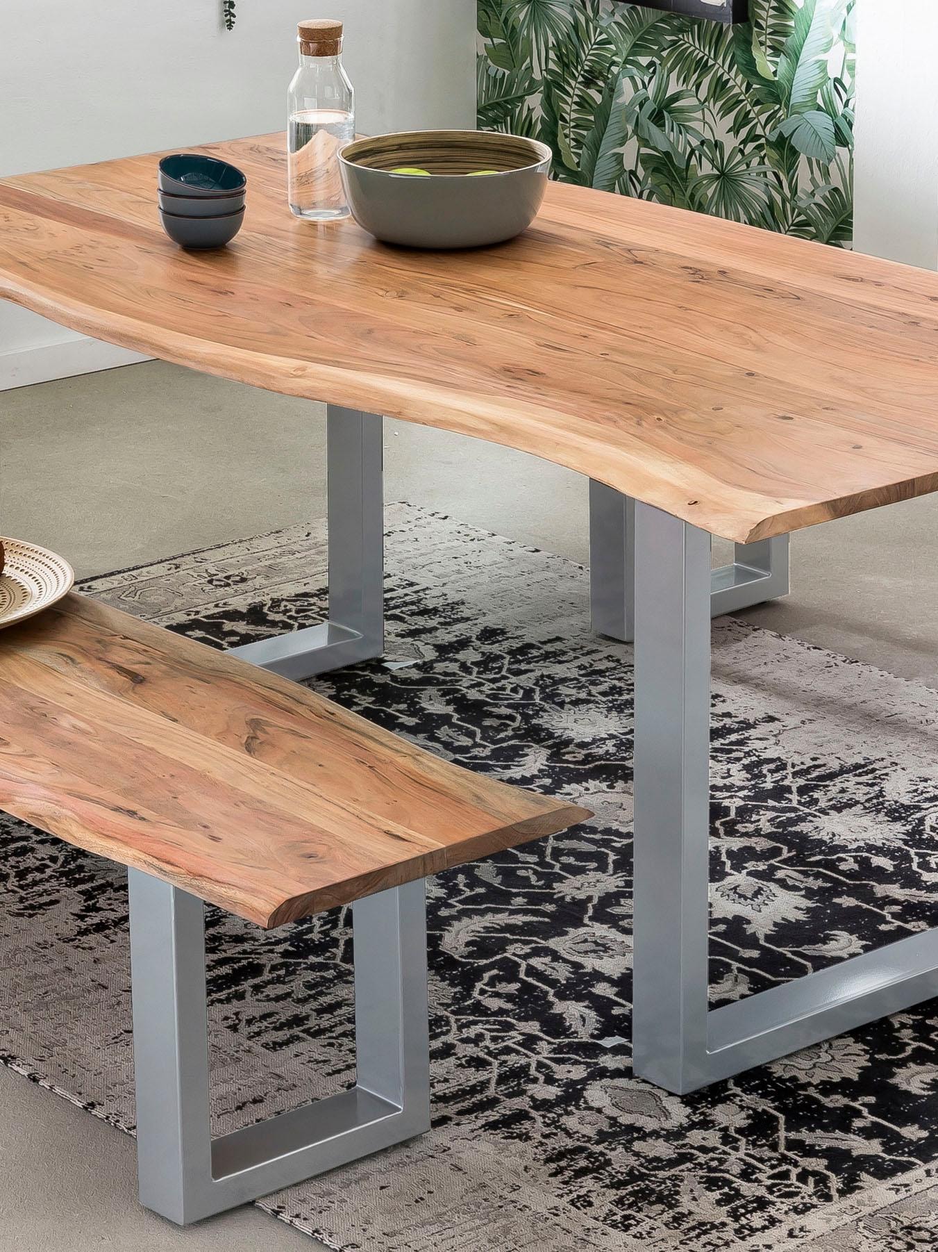 Esstisch gewachsen »Tops&Tables«, mit Tischplatte wie SIT kaufen mit Baumkante online Akazie aus