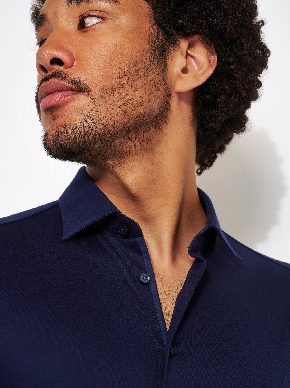 DESOTO Langarmhemd »Jerseyhemd Casual Kent langarm«, Flexibler Stretch