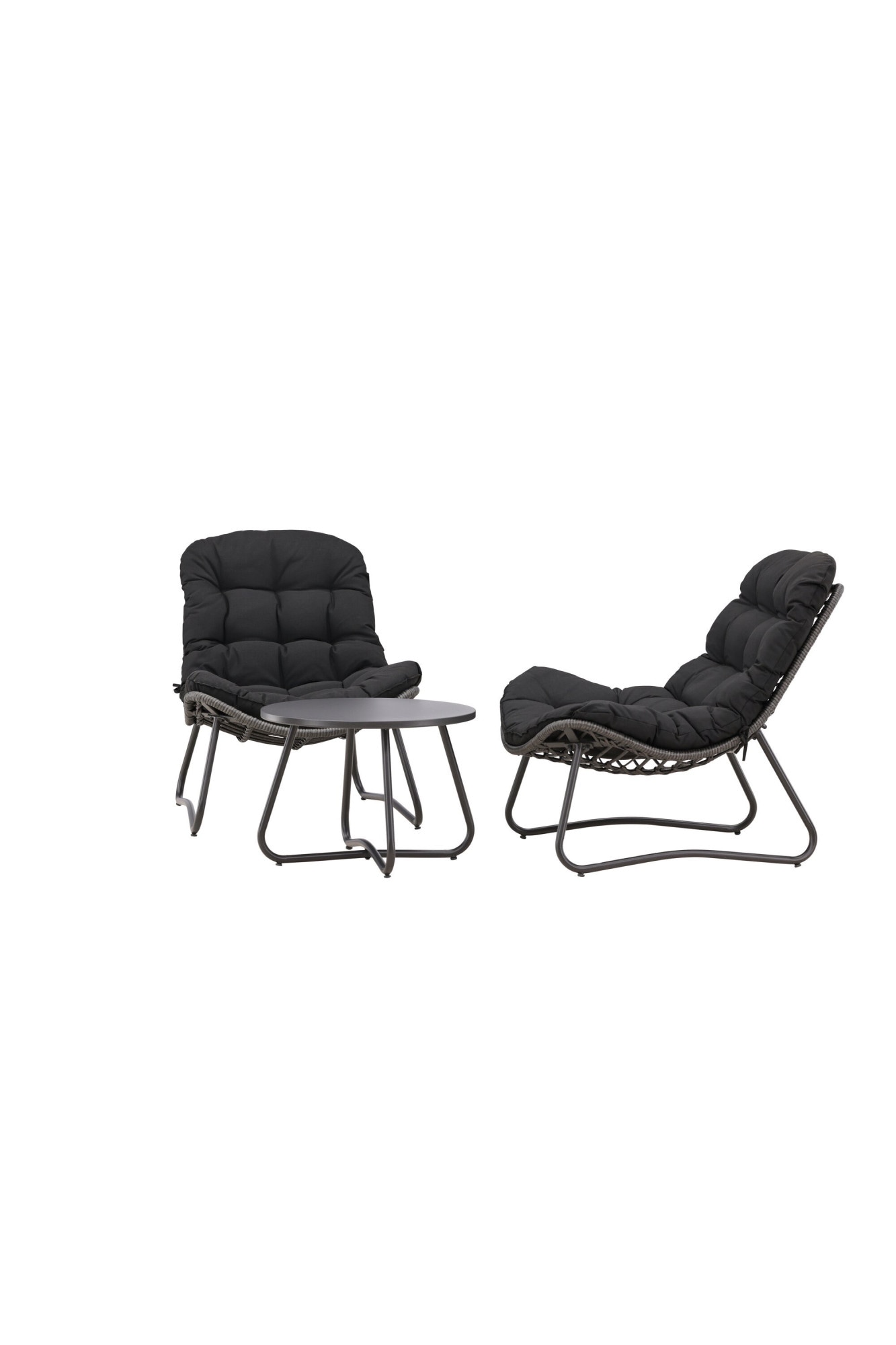 Venture Home Gartenlounge-Set »Cala, großzügiges Outdoor-Set für hohen Sitzkomfort« 3 tlg. Loungemöbel rund, Stoffbezug, angenehm, weich