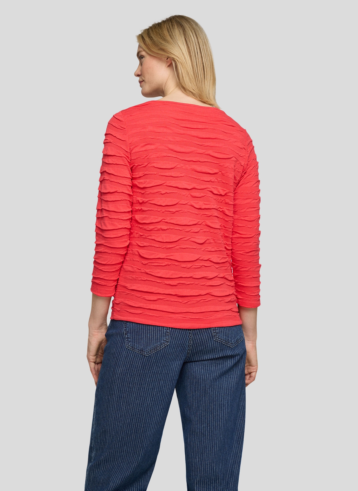 Rabe 3/4-Arm-Shirt mit Struktur Muster