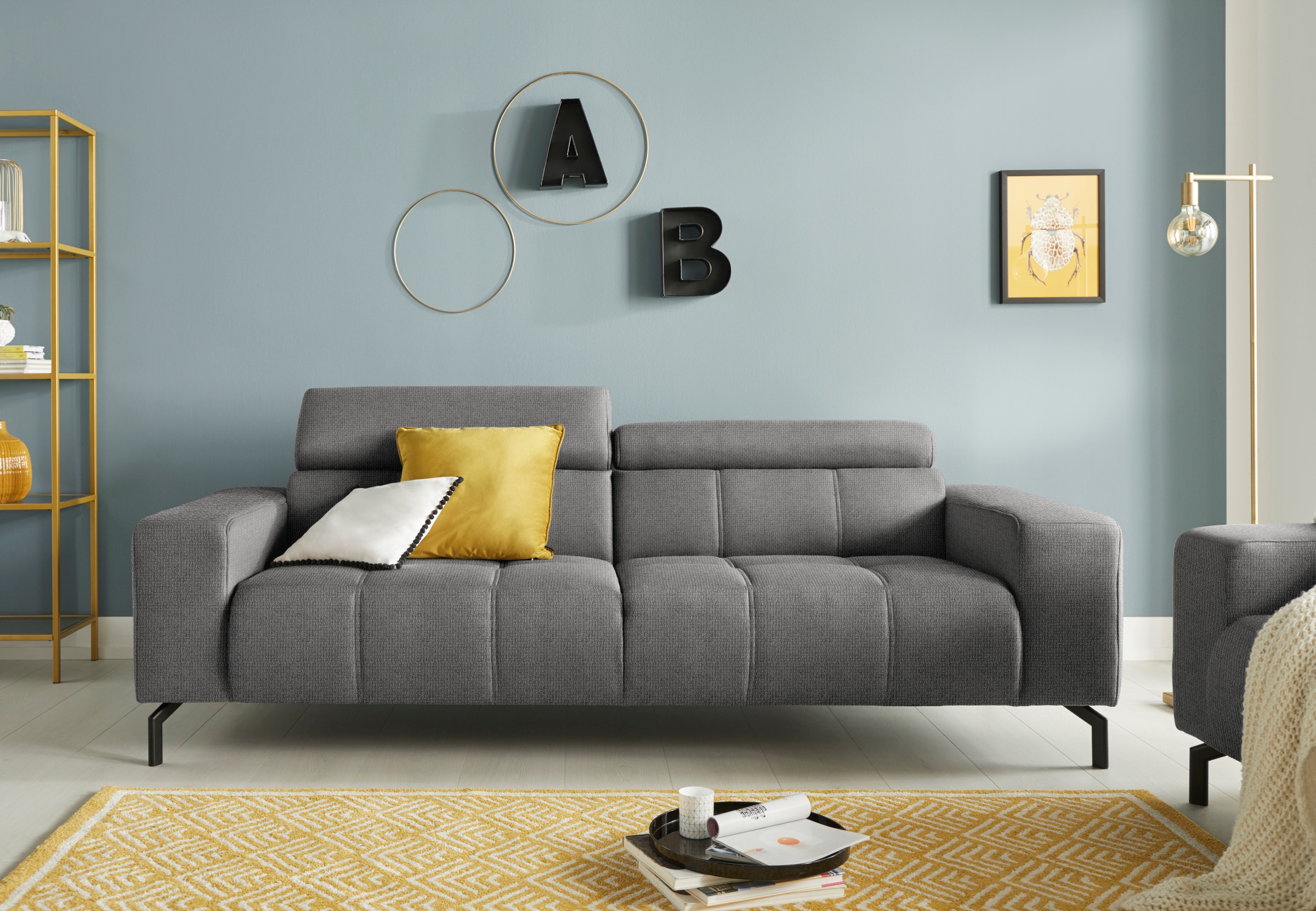 DOMO collection 2,5-Sitzer "Cunelli zeitlos und elegant, moderne Sitznähte günstig online kaufen