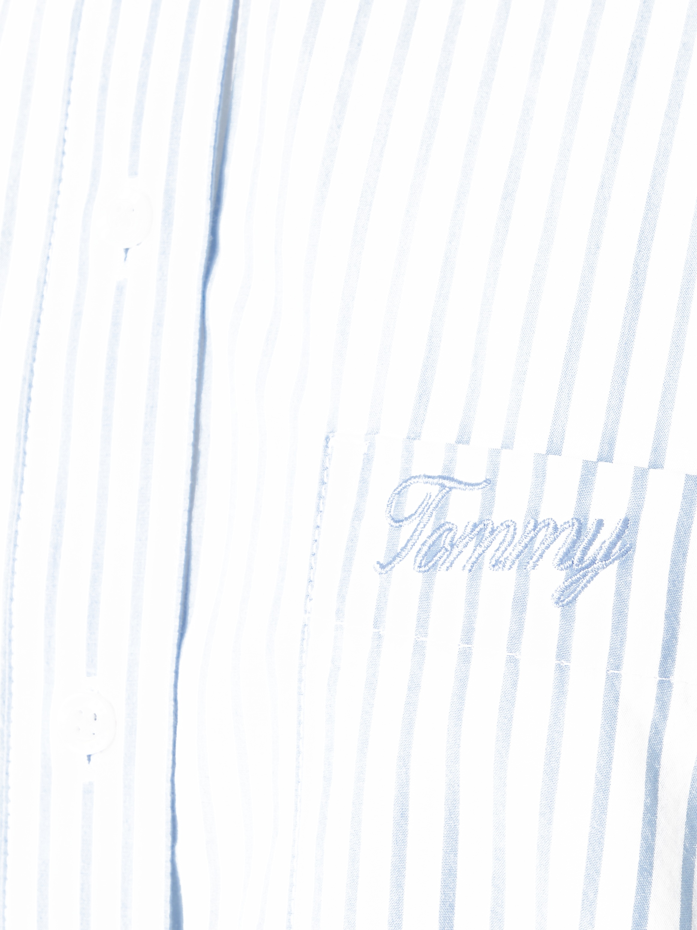 Tommy Jeans Blusentop »TJW SP OVR STRIPE SHIRT«, Mit Tommy Jeans Markenlabel