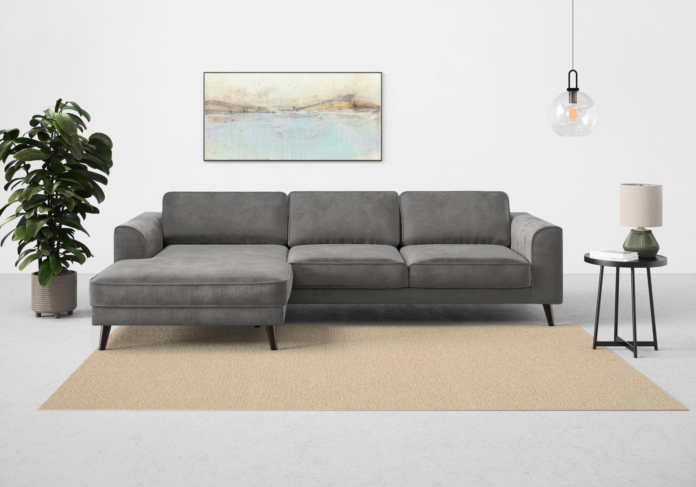 TRENDMANUFAKTUR Ecksofa »Lumber Jack, elegantes Designsofa, zeitlos modern, günstig online kaufen