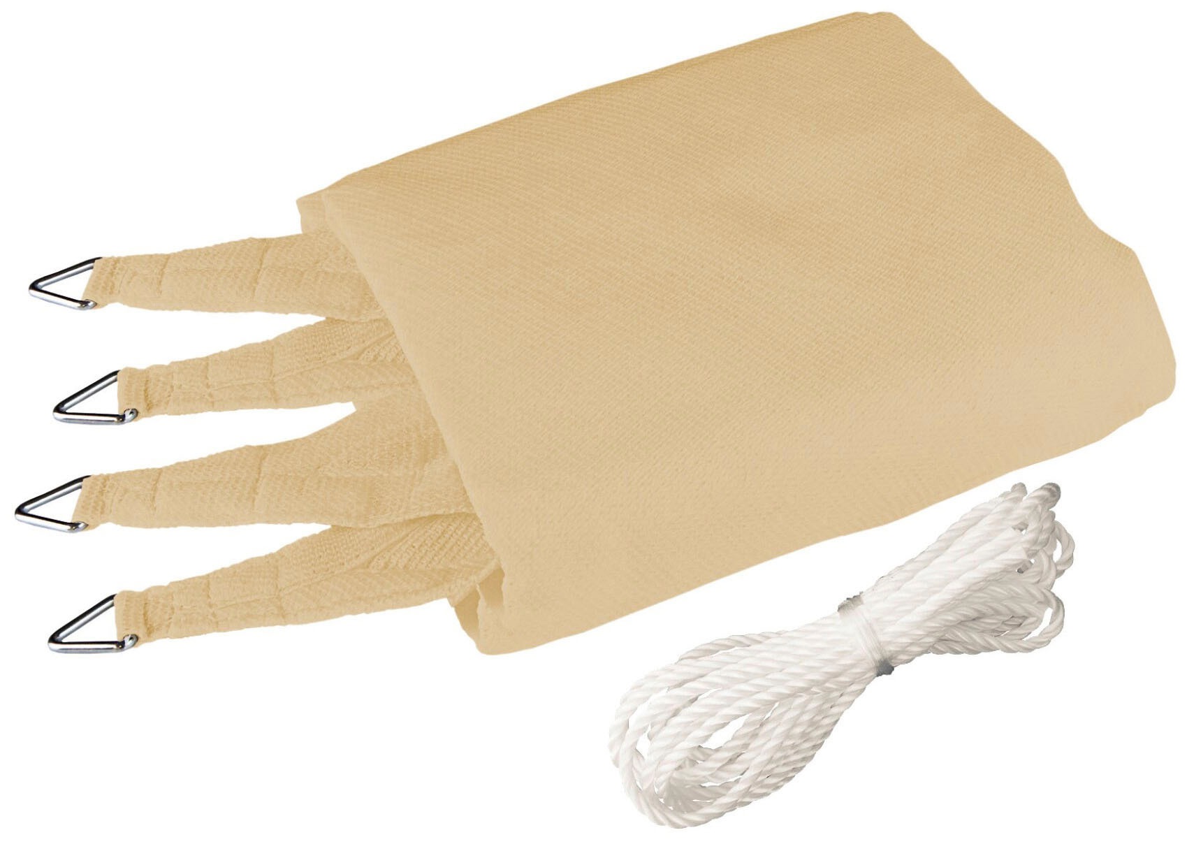 Windhager Sonnensegel »Capri Quadrat«, 5x5m, champagner