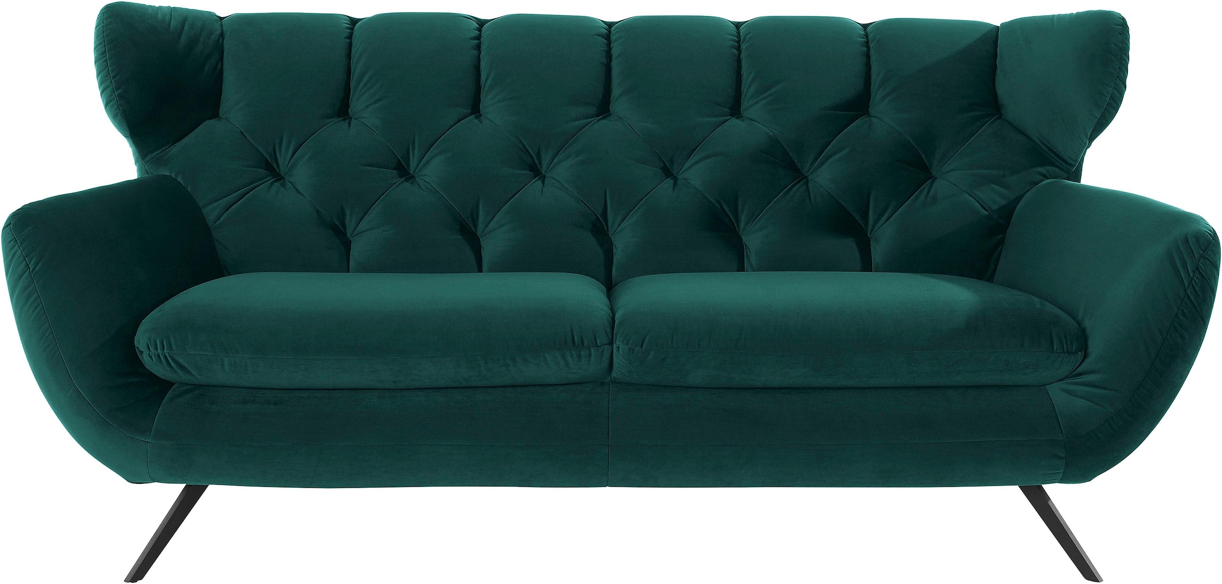 3C Candy 2,5-Sitzer »Beatrice, extravagantes Megasofa, bequem, Küchensofa«, mit Rückensteppung im Rautenmuster, in Samt Optik oder in Breitcord