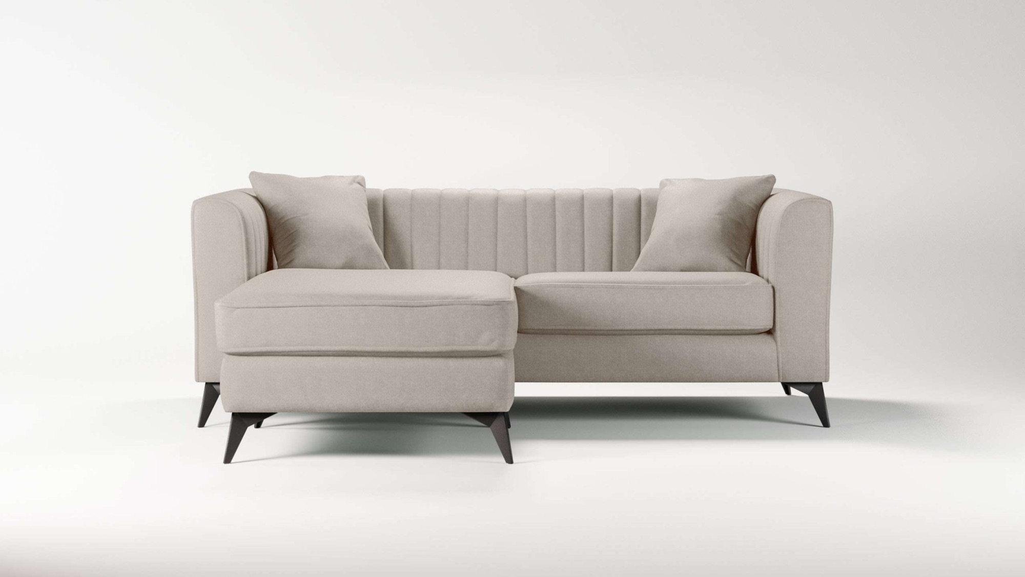 Places of Style Ecksofa »MATTHEW L-Form ideal für kleine Räume, Maße B/T/H: günstig online kaufen