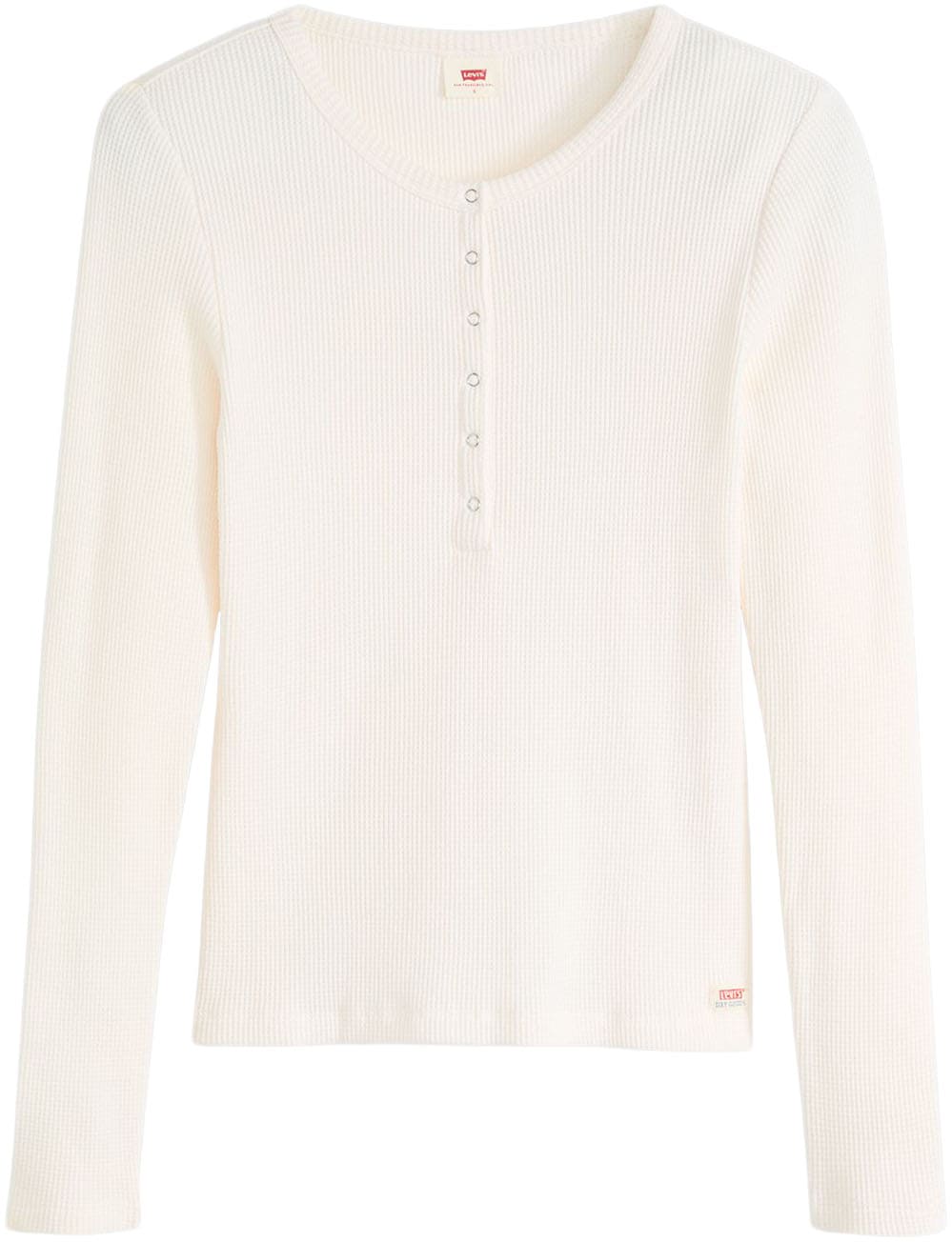 Levi's® Langarmshirt »DRY GOODS HENLEY«, Mit Waffelstruktur- Muster