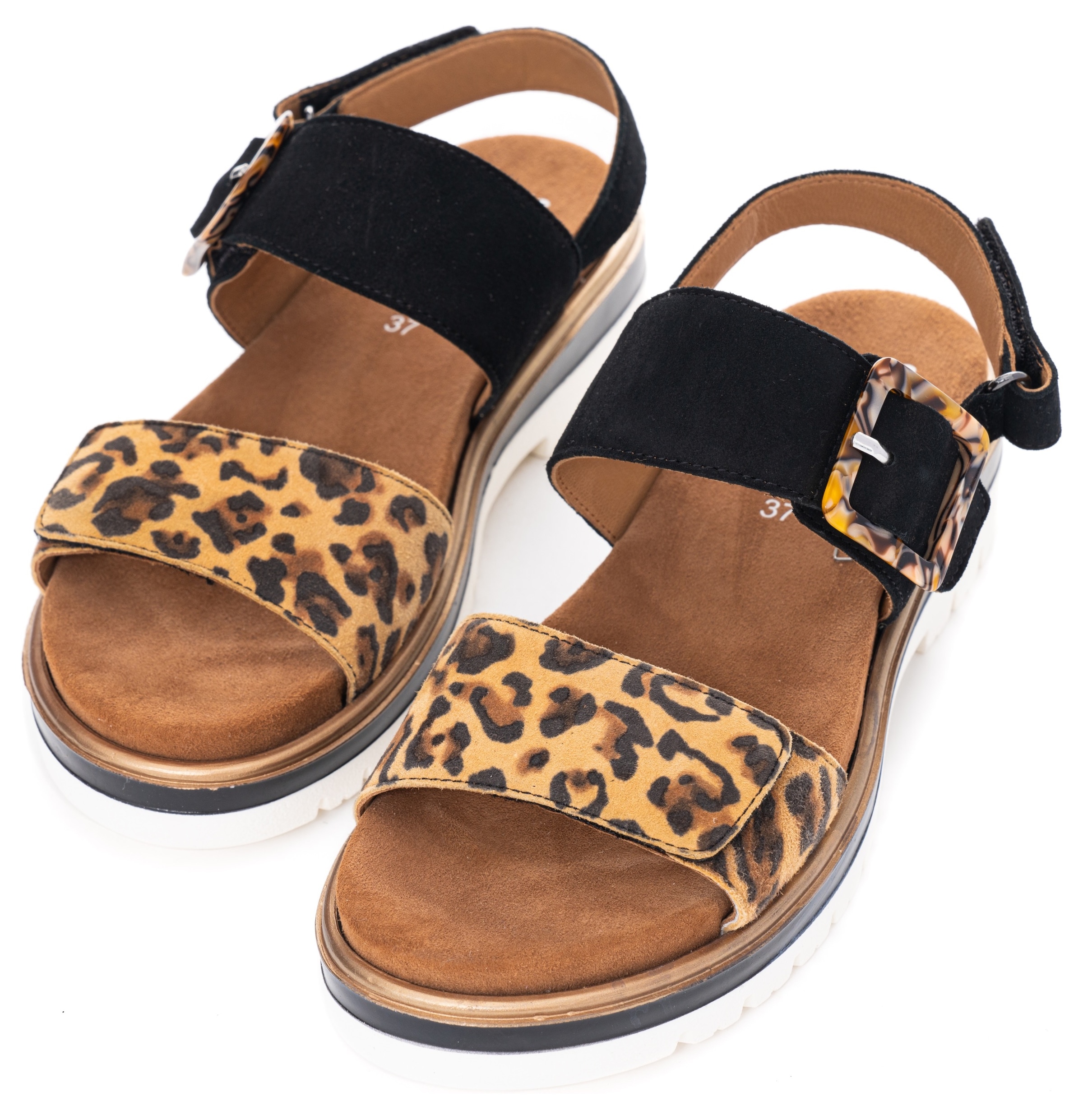 Ara Plateausandaletten »MALAGA«, Plateausandale, Klettschuh in Bequemweite G (= weit)