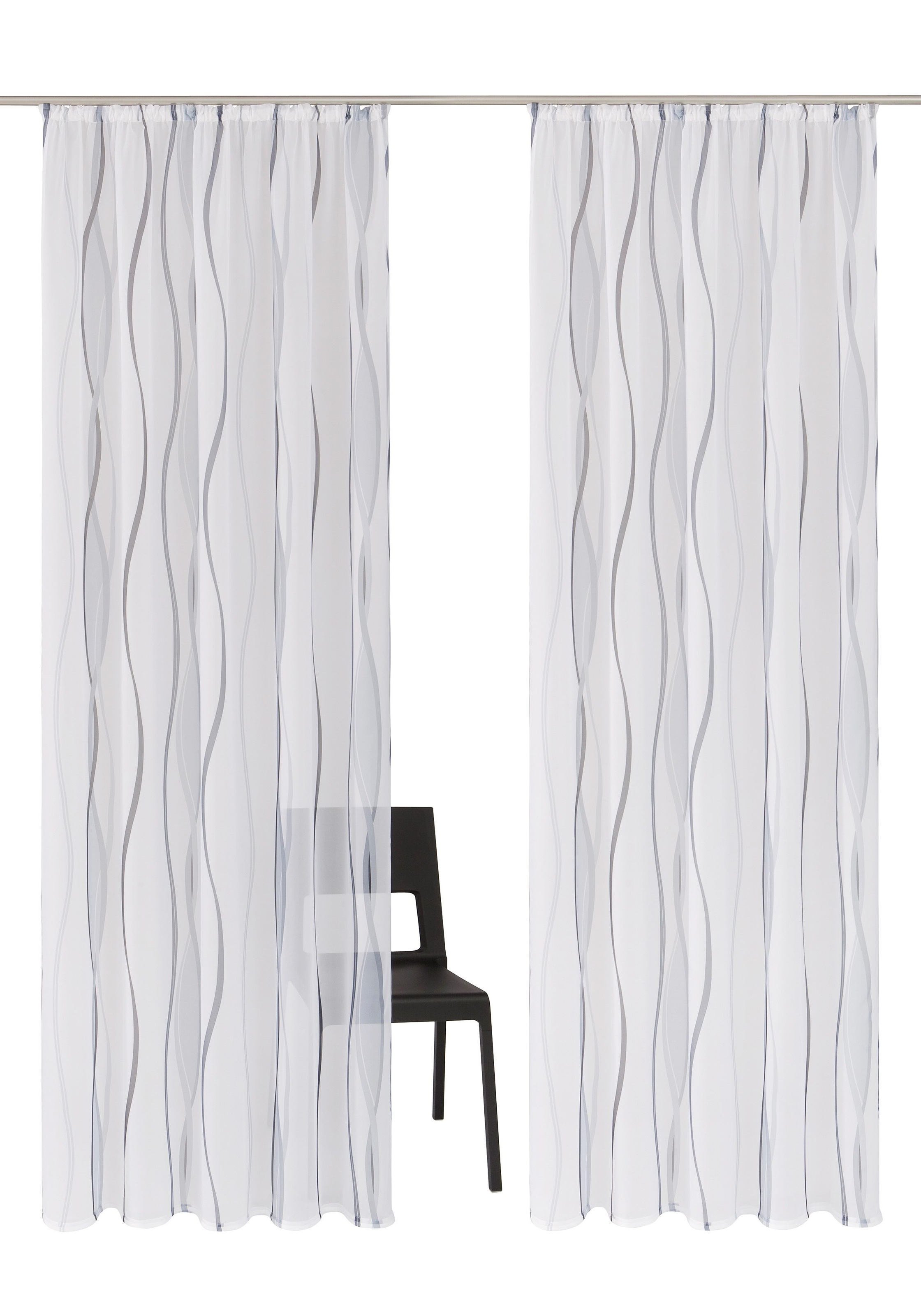 my home Gardine »Dimona« Kräuselband 2 Stk. tlg. 2er-Set, Bestseller, Polye günstig online kaufen