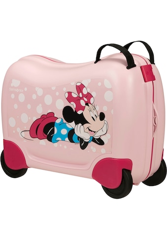 Kinderkoffer »Dream2Go Ride-on Trolley, Disney Minnie Glitter«, 4 Rollen, zum sitzen...