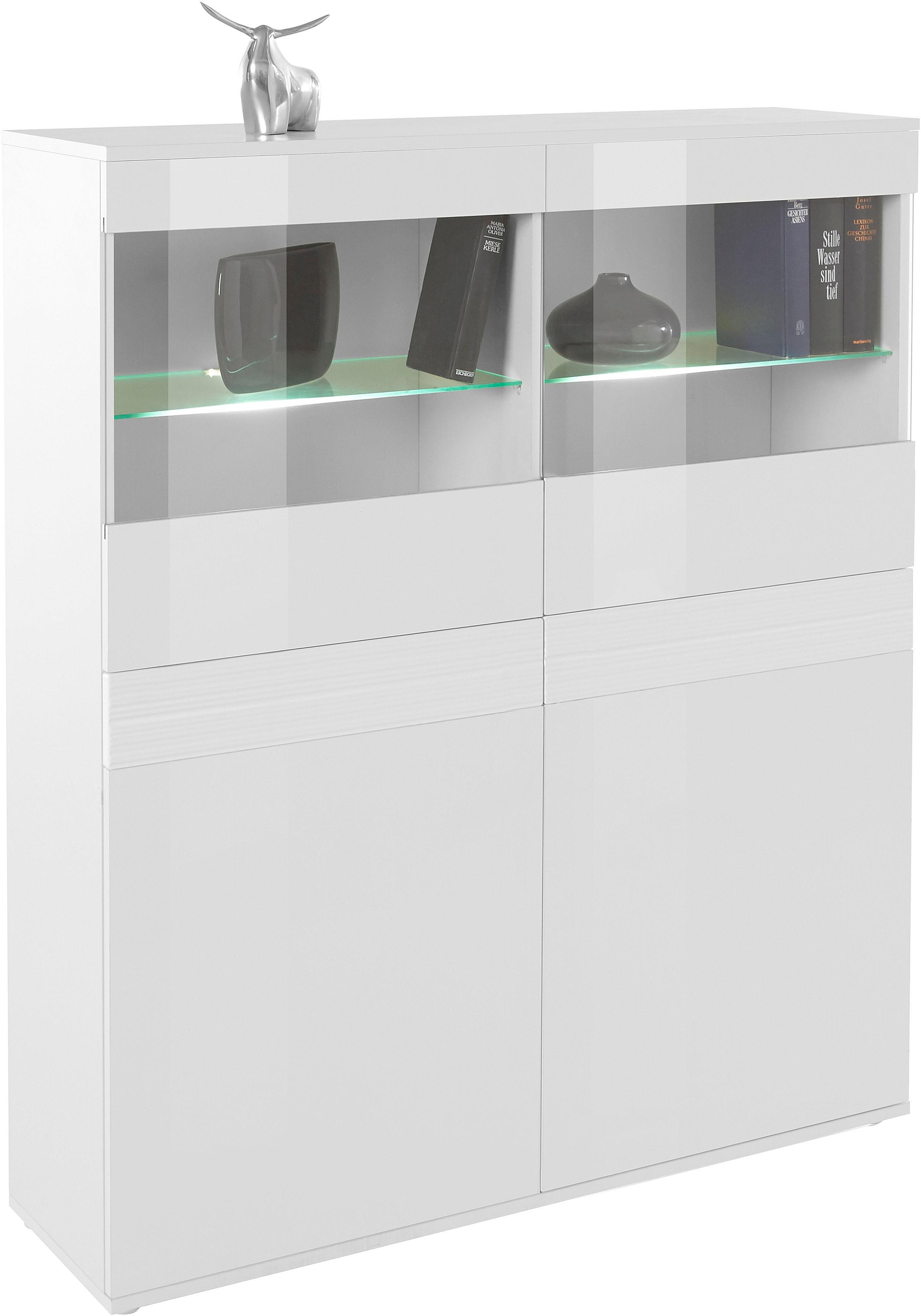 borchardt Möbel Vitrine "Florenz" Höhe 125 cm günstig online kaufen