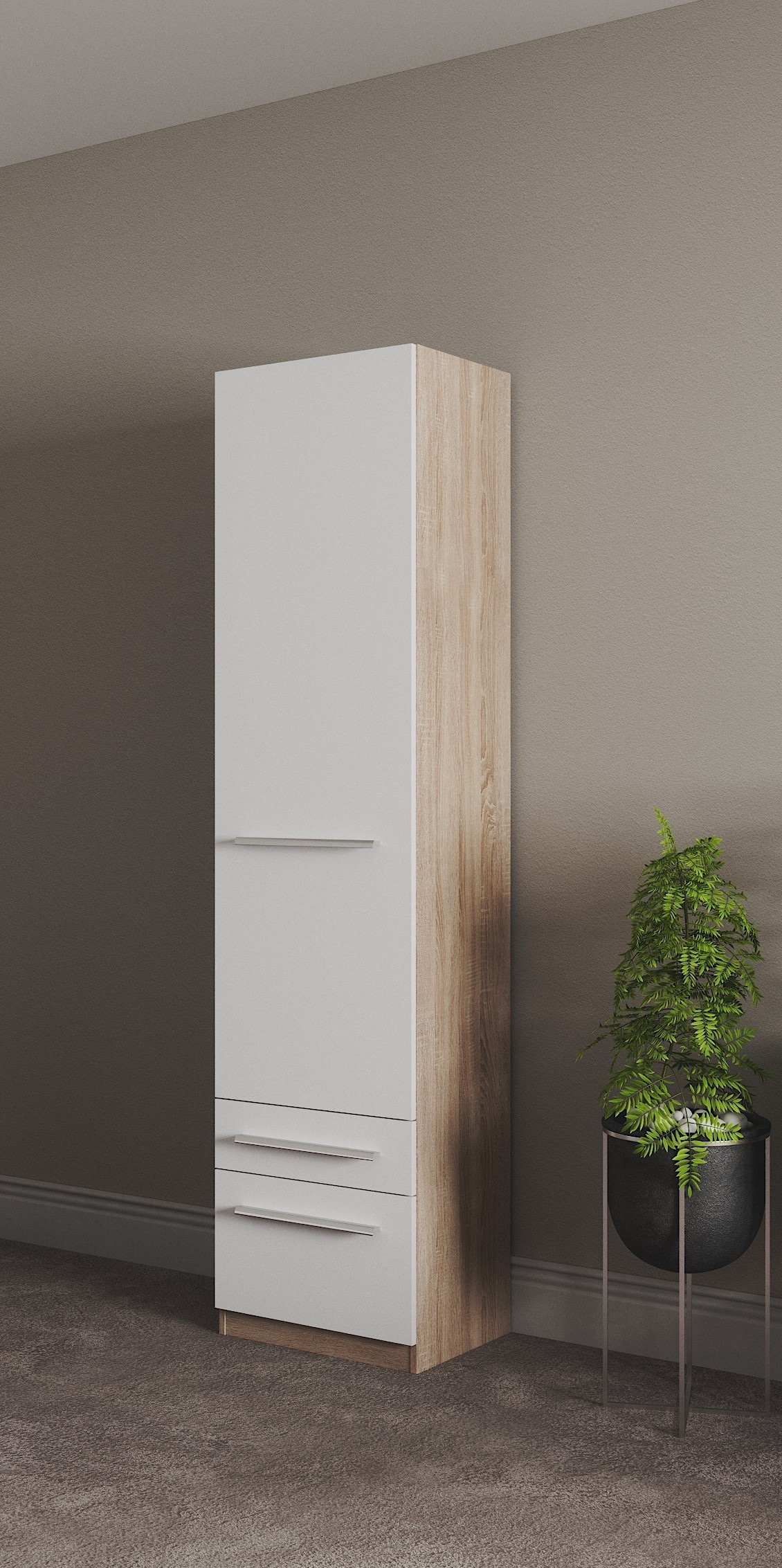 priess Kleiderschrank »Schrank Garderobe Wäscheschrank Barcelona in 5 Breiten«, viel Stauraum, geräumige Schubkästen, mit Spiegel, MADE IN GERMANY