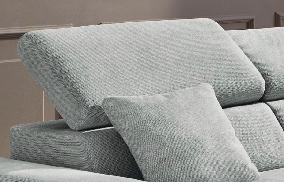 Jockenhöfer Gruppe Wohnlandschaft »Monza L-Form, B: 292x292 cm, mit 30 cm elektr. Sitztiefenverstellung« 140kg Belastbarkeit je Sitz, Kopfteilverstellung & USB-Anschluss