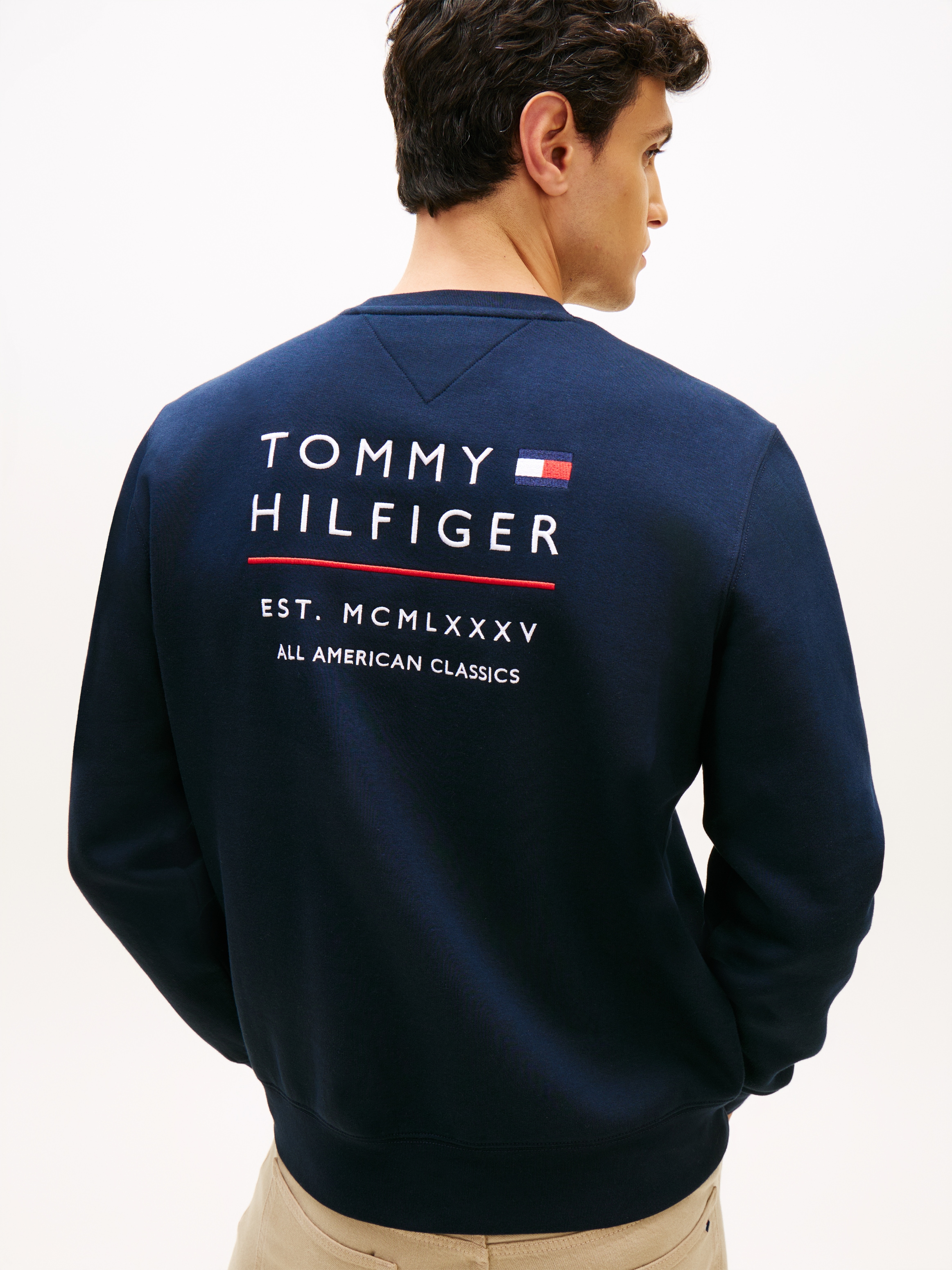 Tommy Hilfiger Sweatshirt »BRAND LOVE TERRY EMBROIDDERY STACK«
