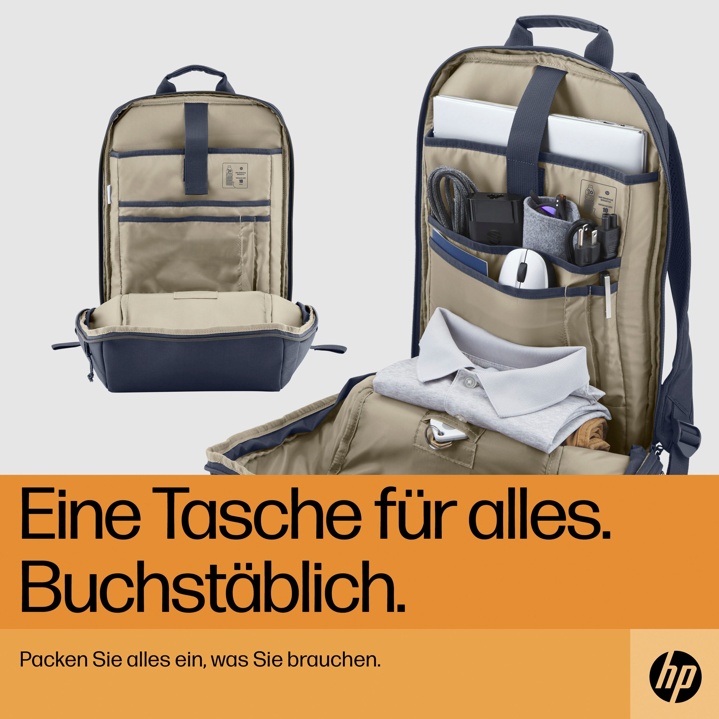 HP Notebook-Rucksack »Reise-Laptop-Rucksack«, (1 tlg.)