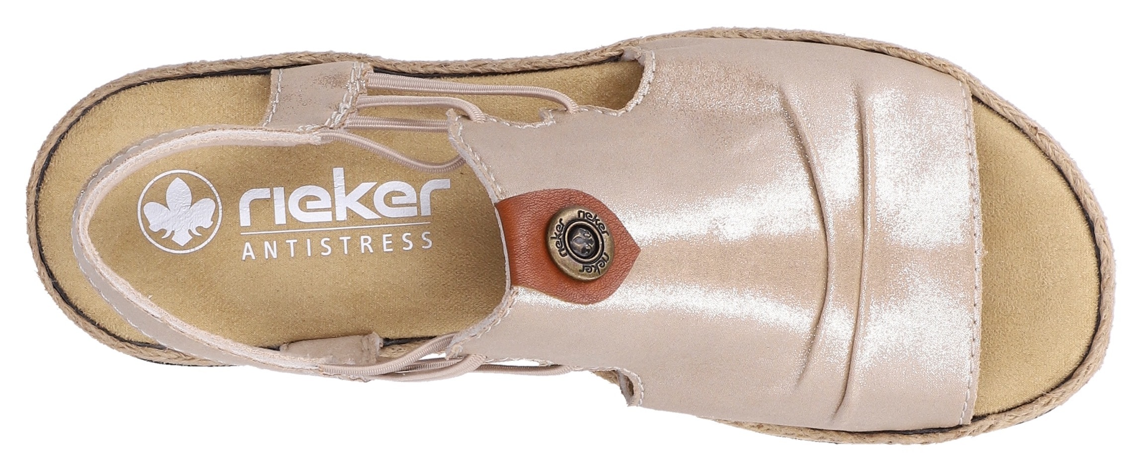 Rieker Plateausandale  Sommerschuh, Sandalette, modisches Plateau