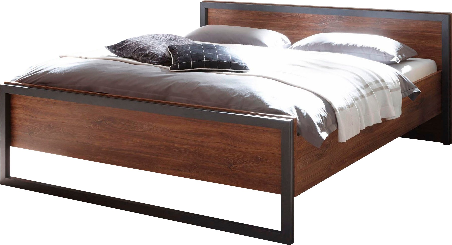 Home affaire Bett »Detroit Einzelbett im Industrial Design, Bettrahmen, Sch günstig online kaufen