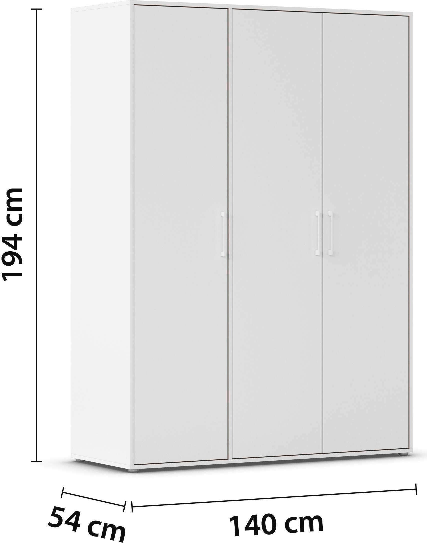 INOSIGN BY RAUCH Kleiderschrank »Schrank Garderobe Schlafzimmer Stauraum PAULLY TOPSELLER Wäscheschrank«, (mit 3 unterschiedlichen Griff-Varianten) 3 Griffvarianten MADE IN GERMANY