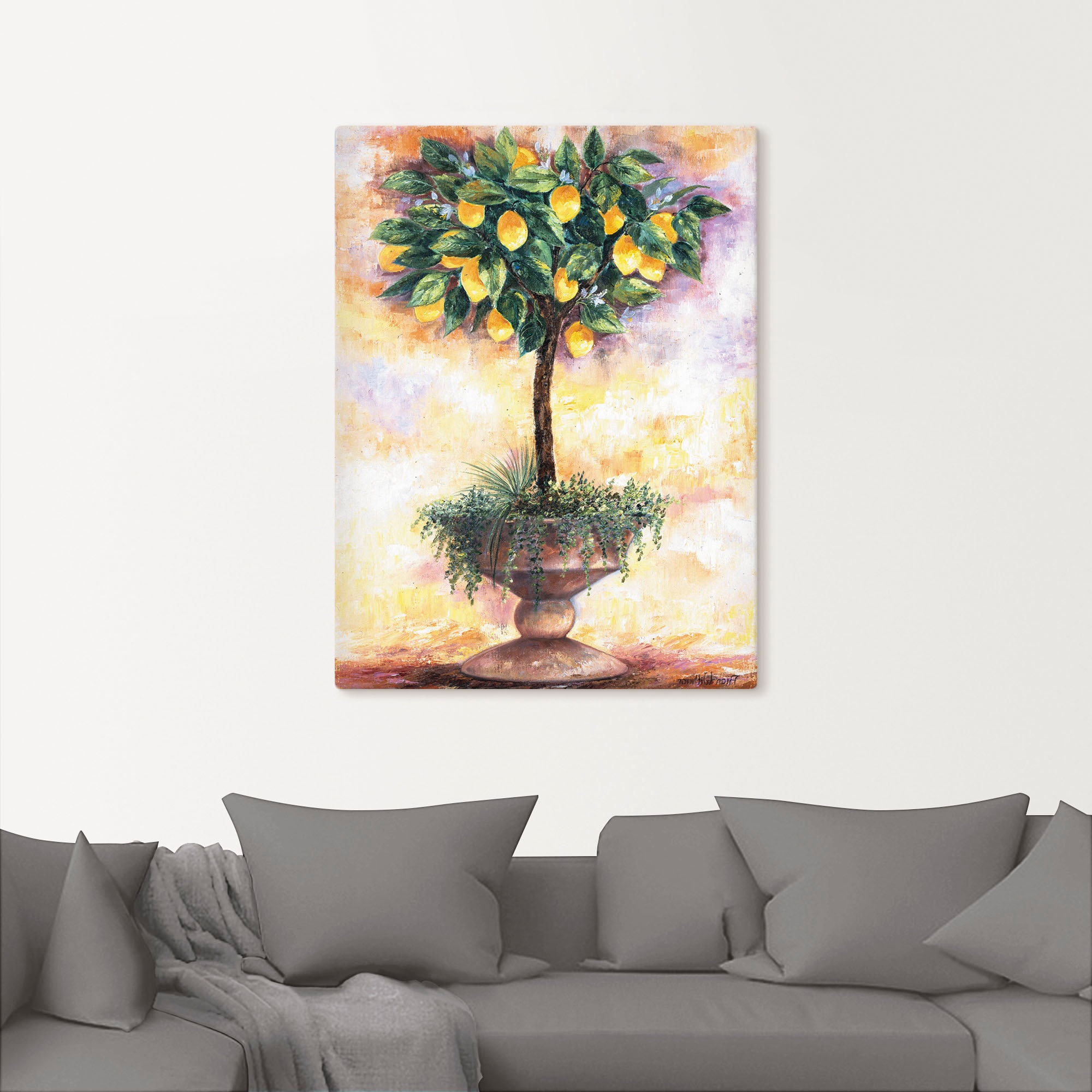 Artland Wandbild »Zitronenbaum«, Bäume, (1 St.), als Leinwandbild, Poster in verschied. Größen