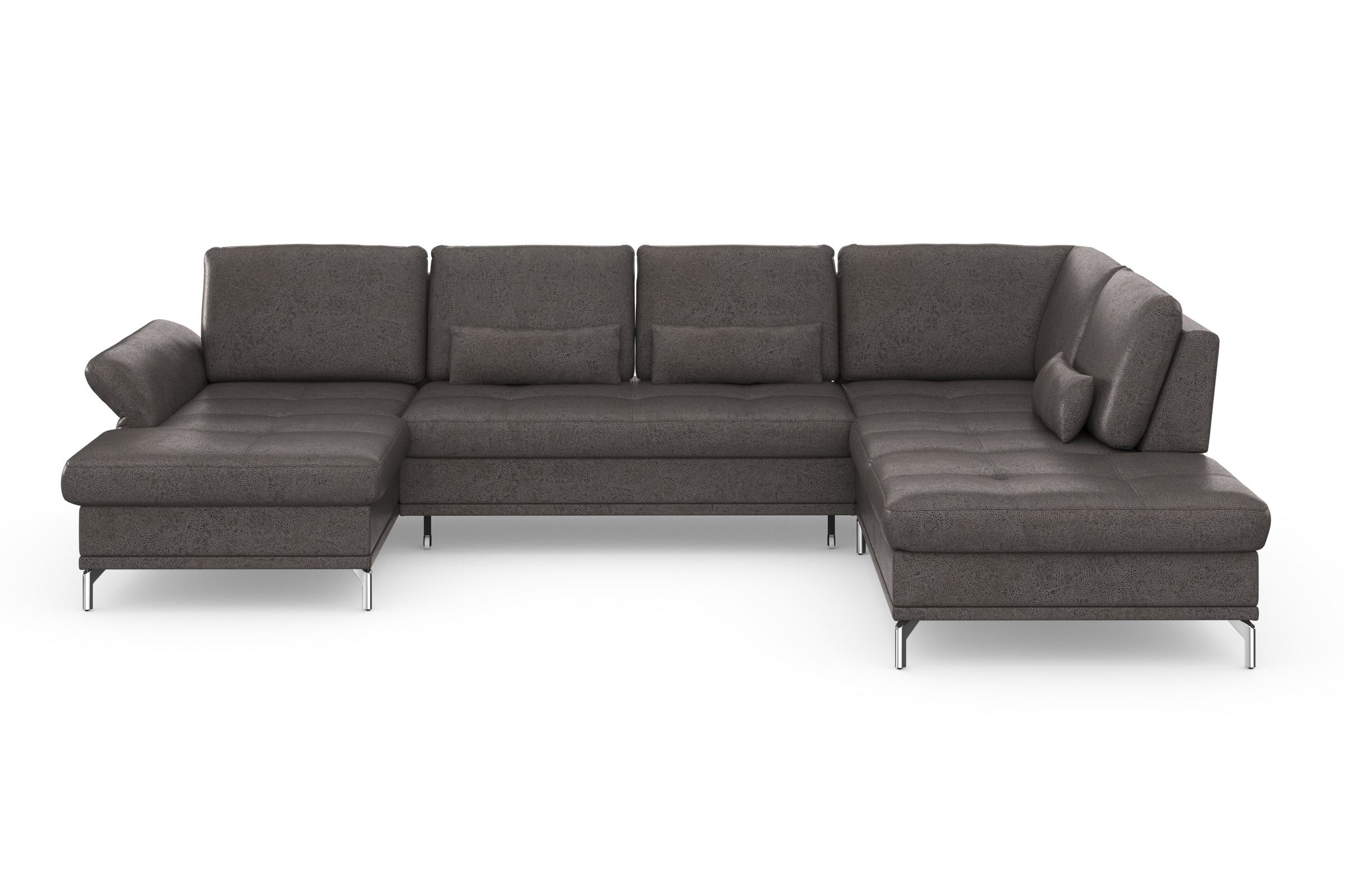 Home affaire Wohnlandschaft »Palm Beach U-Form« Federkern, mit Sitztiefenve günstig online kaufen