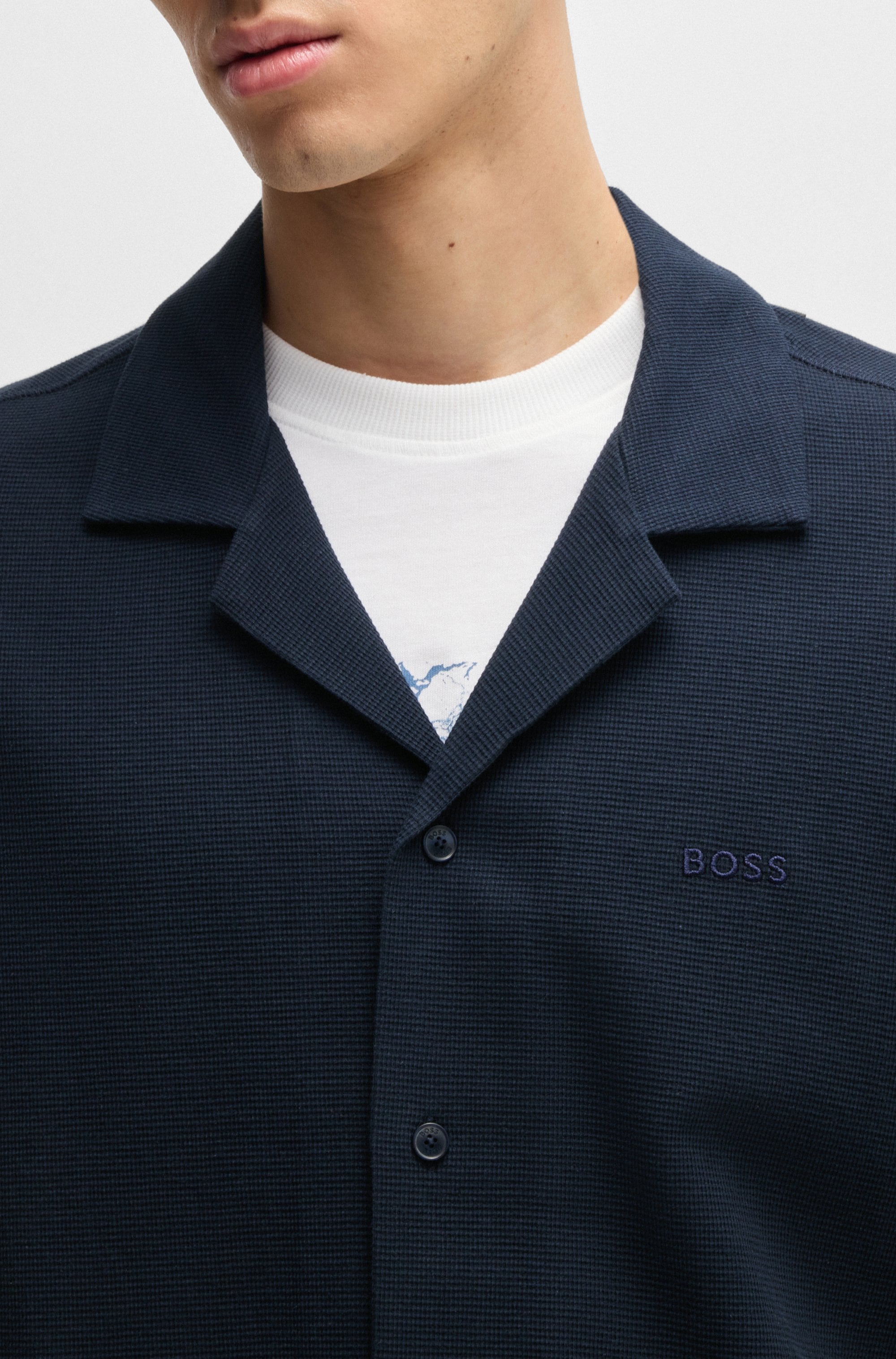 BOSS ORANGE Kurzarmshirt »Pe«, mit Ton-in-Ton Logo