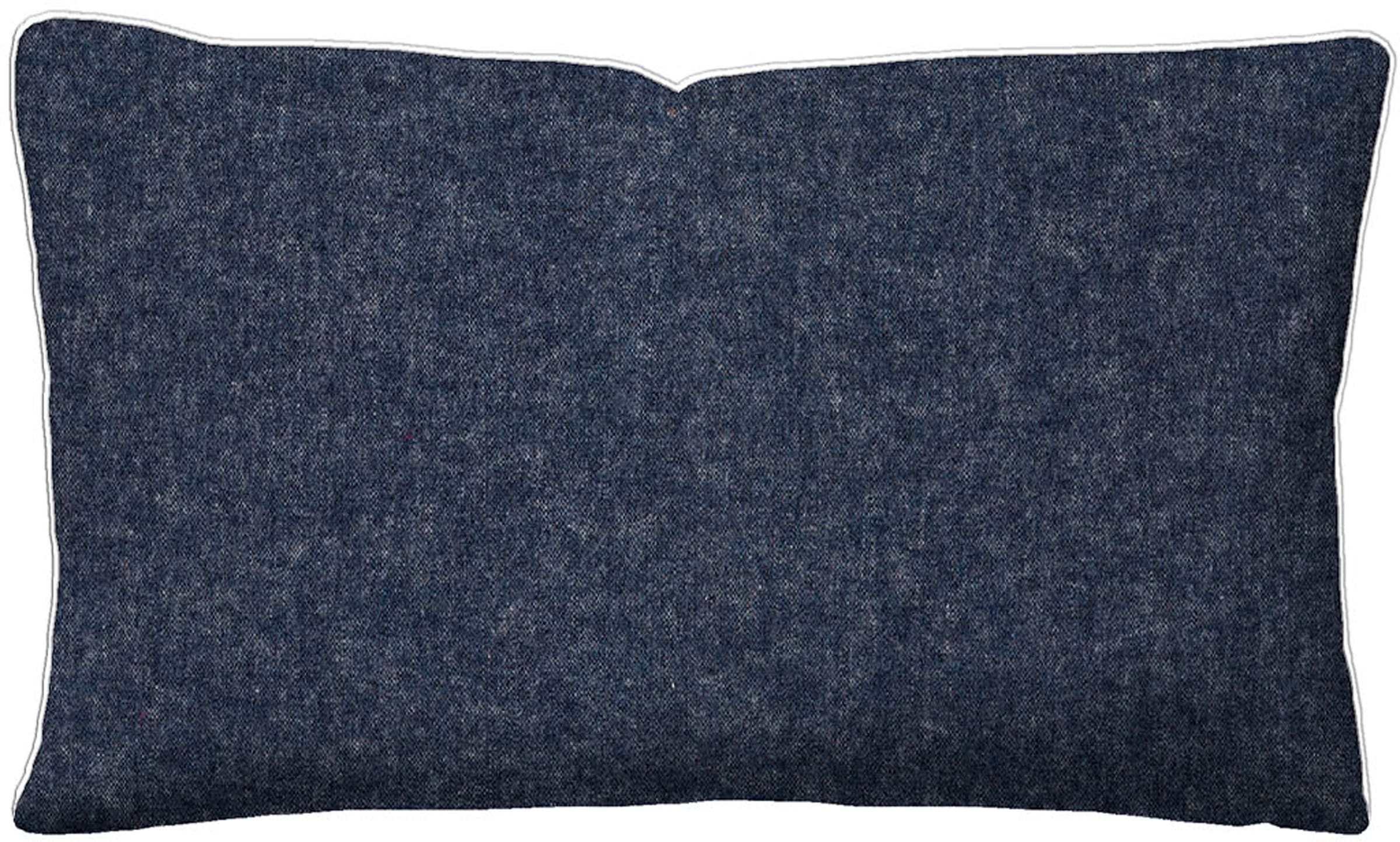 Biberna Kissenbezug »Hermal Flanell mit Reißverschluss, Melange-Optik, Wendekissenbezug« Feinflanell, Made in Germany zertifiziert, kuschelig weich, mit Paspel