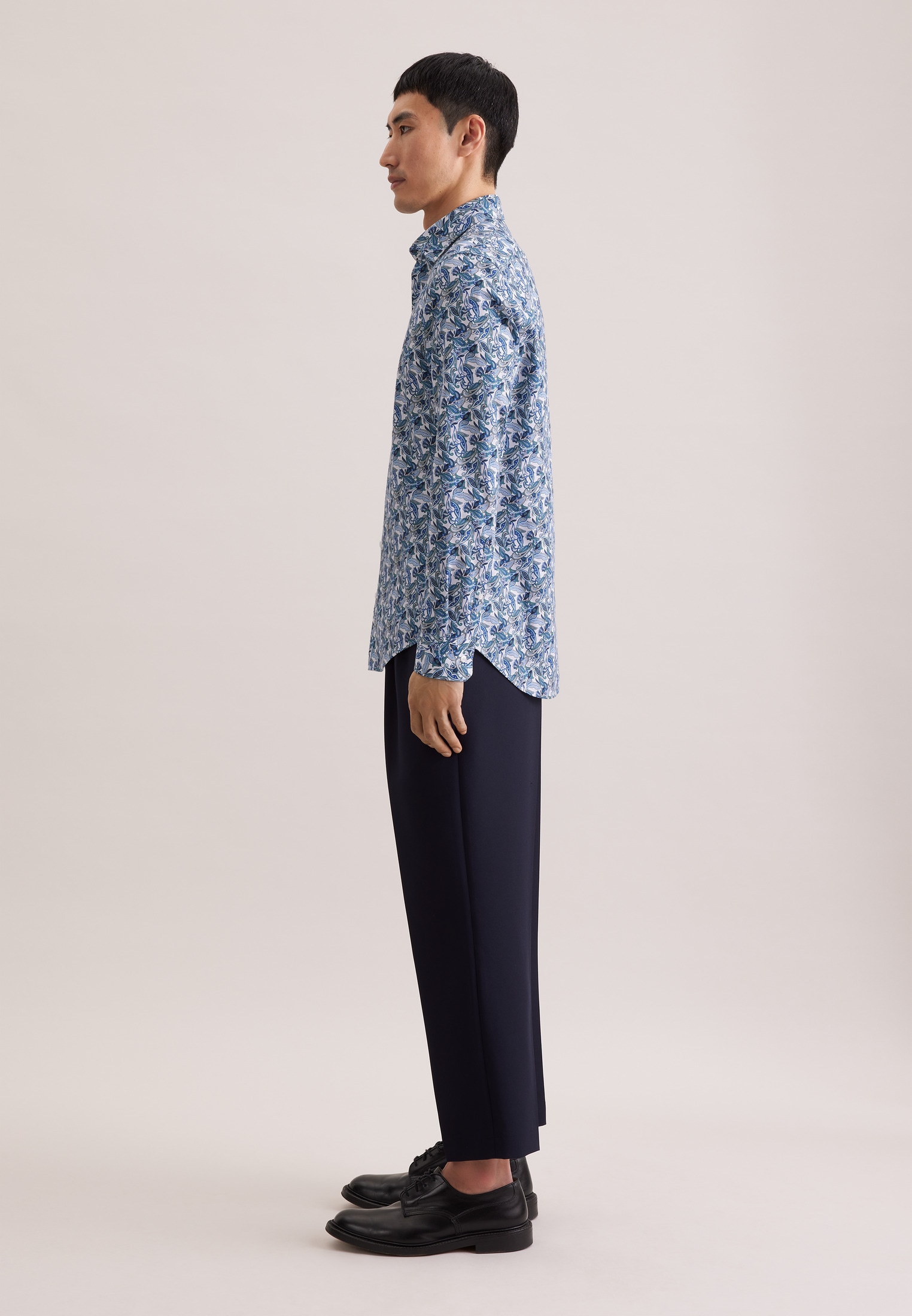 seidensticker Businesshemd »Schwarze Rose« Slim 1/1 Kentkragen Druck