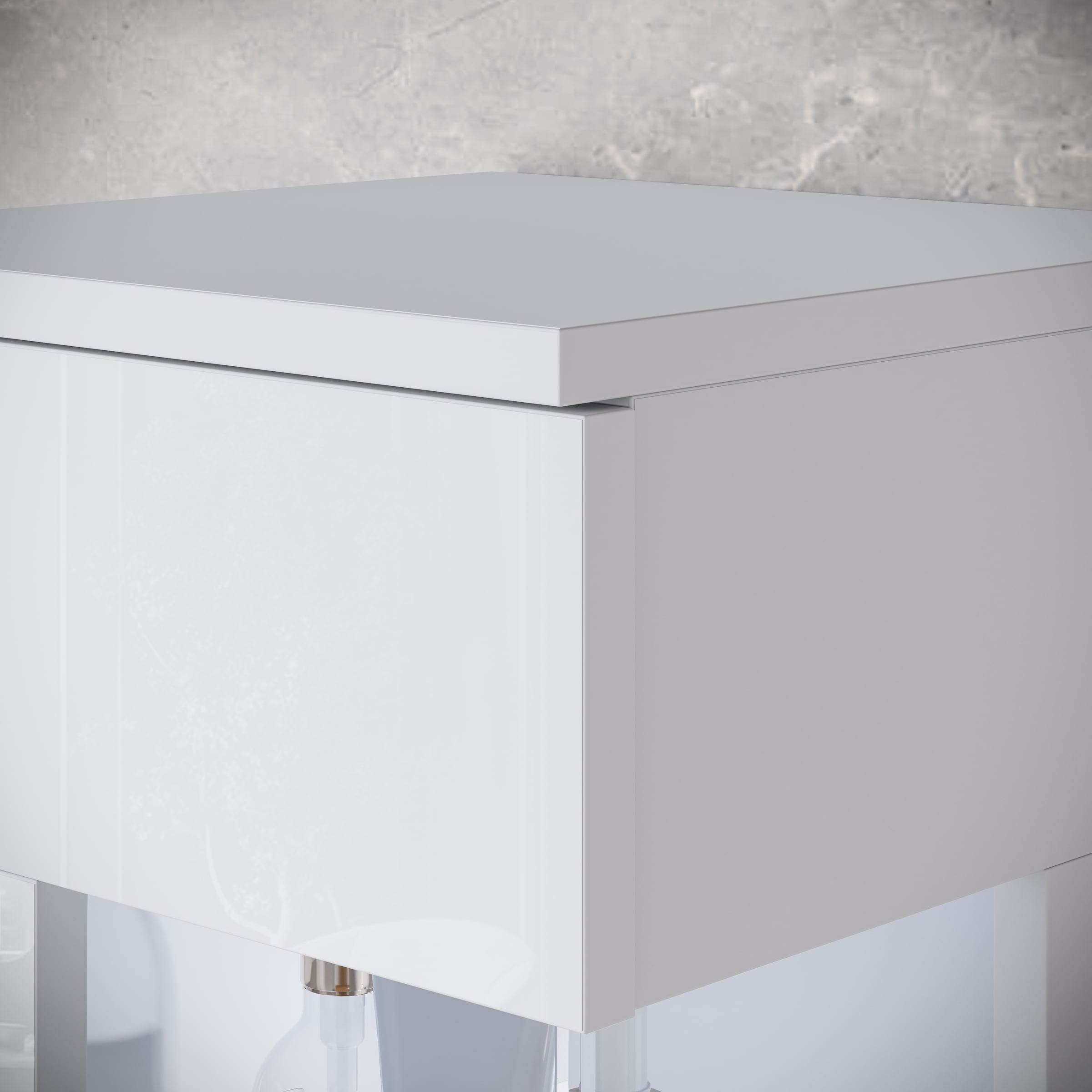 INOSIGN Badmöbel-Set »Kenia«, (Set, 5 St.), Modernes Badmöbel-Set mit viel Stauraum und Glaseinsatz
