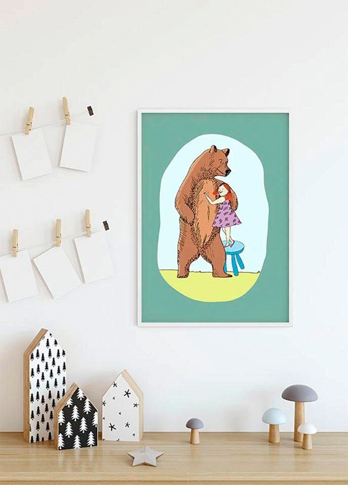 Komar Bild "Lili and Bear", Figuren, (1 St.), Wandbild zur Dekoration - ohn günstig online kaufen