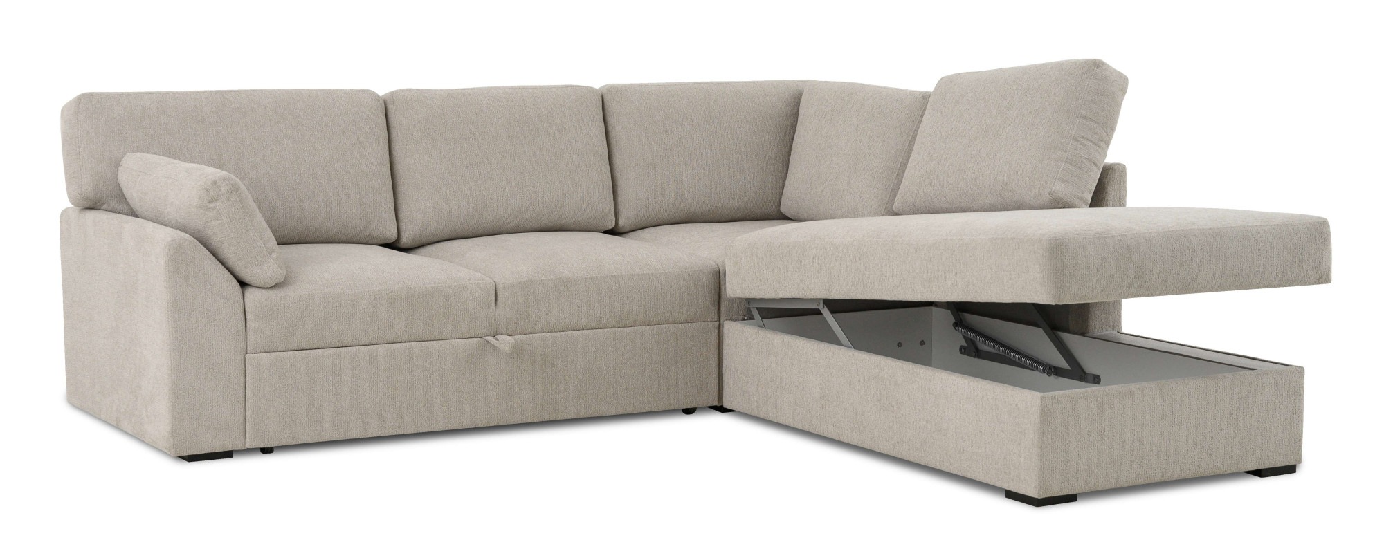 Home affaire Ecksofa »Citry«, Breite 242 cm, Chenille, Bettfunktion, Bettkasten, L-Form
