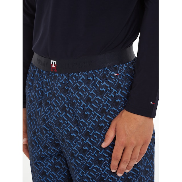 Tommy Hilfiger Underwear Schlafanzug »LS PJ PANT SET PRINT«, mit Markenlabel  online bestellen