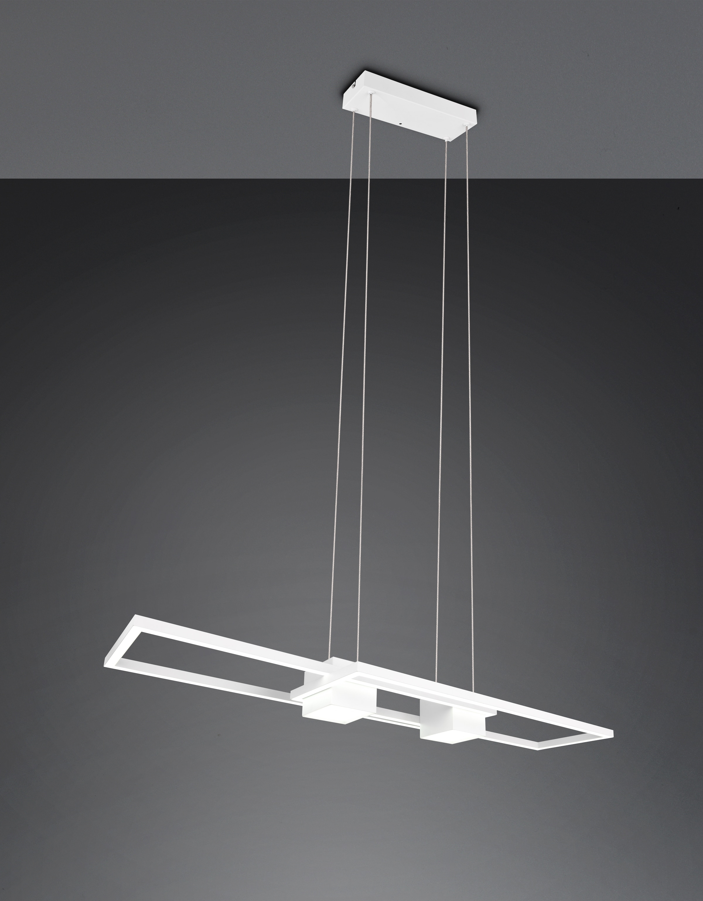 TRIO Leuchten LED Pendelleuchte »ALBANY, LED Hängelampe Wohnzimmer mit Fernbedienung, dimmbar, CCT«, 1 flammig, Leuchtmittel LED-Board | LED fest integriert, Lichtfarbe einstellbar, Memoryfunktion, Nachtlicht, up-and-down Licht