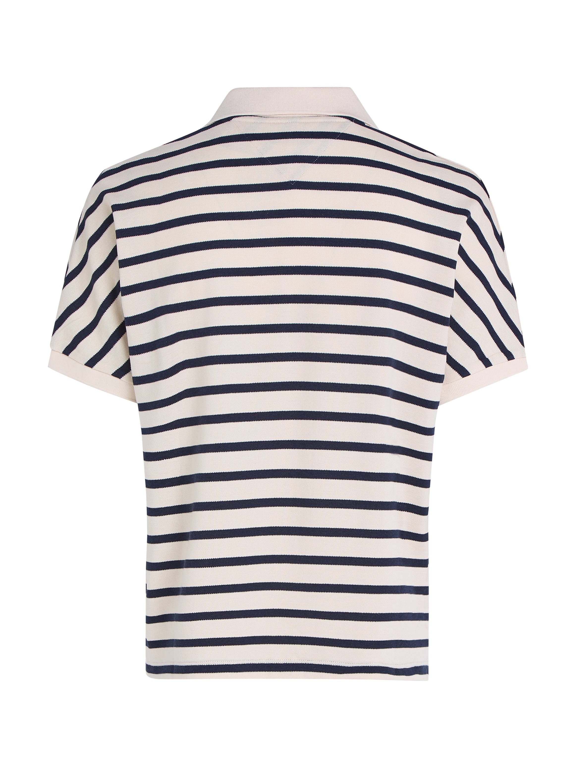 Tommy Hilfiger Poloshirt »LYOCELL OPEN-NK RELAXED POLO SS«, mit Streifenmuster, mit Seitenschlitzen