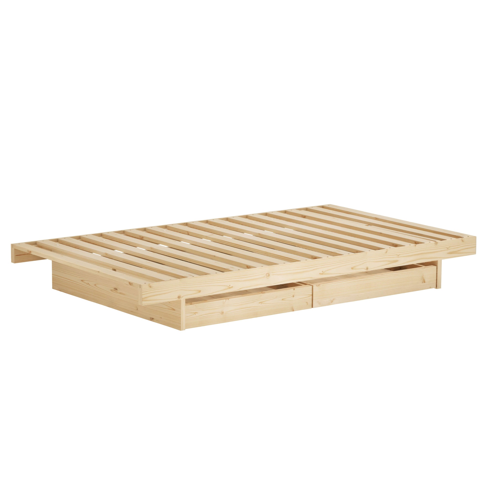 Karup Design Bettgestell »Kanso Bed, Stauraumbett, Bett mit oder ohne Schubladen«, Bett mit/ohne Schubladen, inkl Lattenrost, FSC®zertifiert