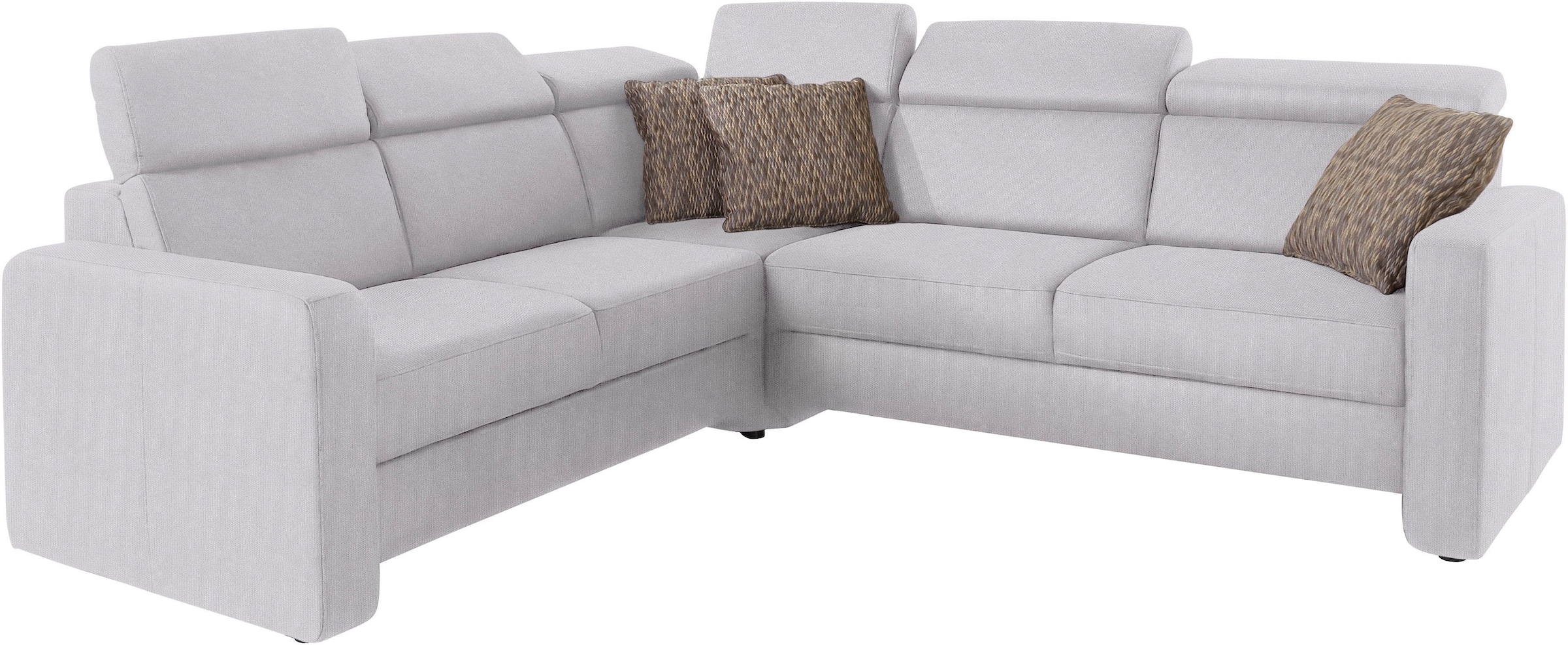 sit&more Ecksofa »Bologna L-Form«, Kopfteilverstellung, wahlweise mit Bettfunktion und Schubkasten