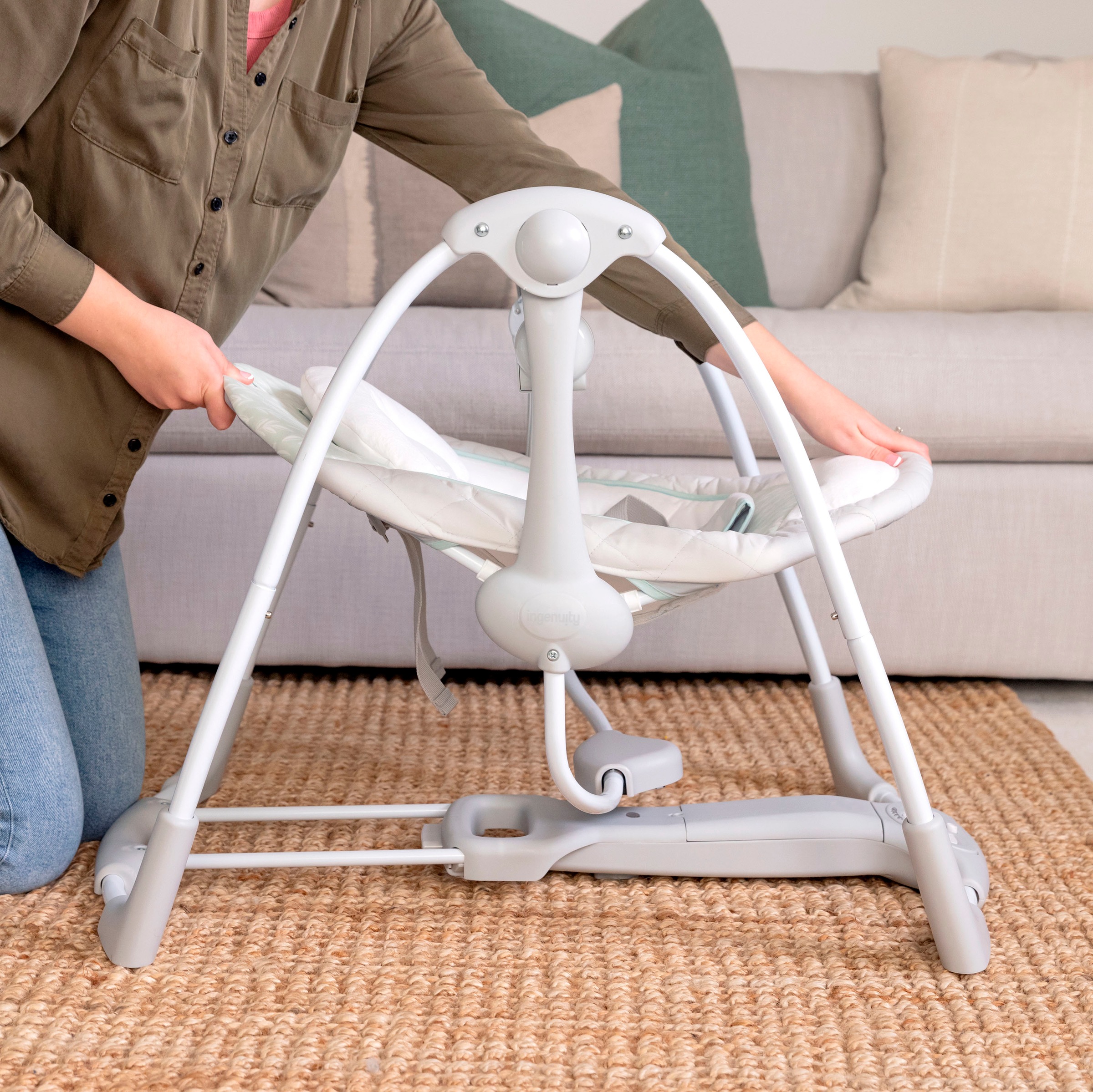 ingenuity Babywippe »Cozy Spot Swing 'n Go Portable Swing«, bis 9 kg, mit Sound-Effekt